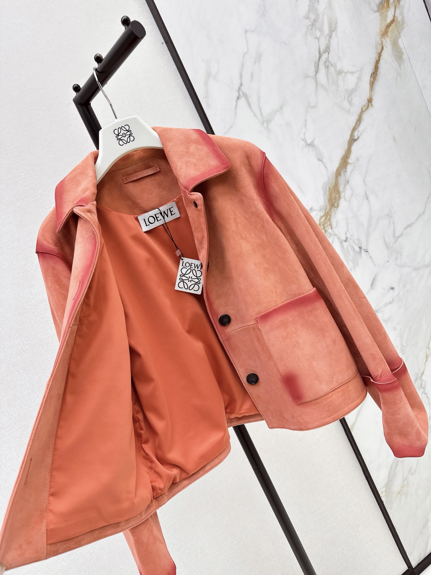 Loe 26fw suede leather jacket