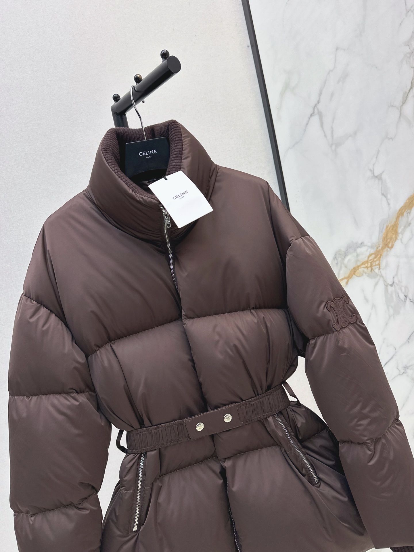 Celi 26fw belted down jacket
