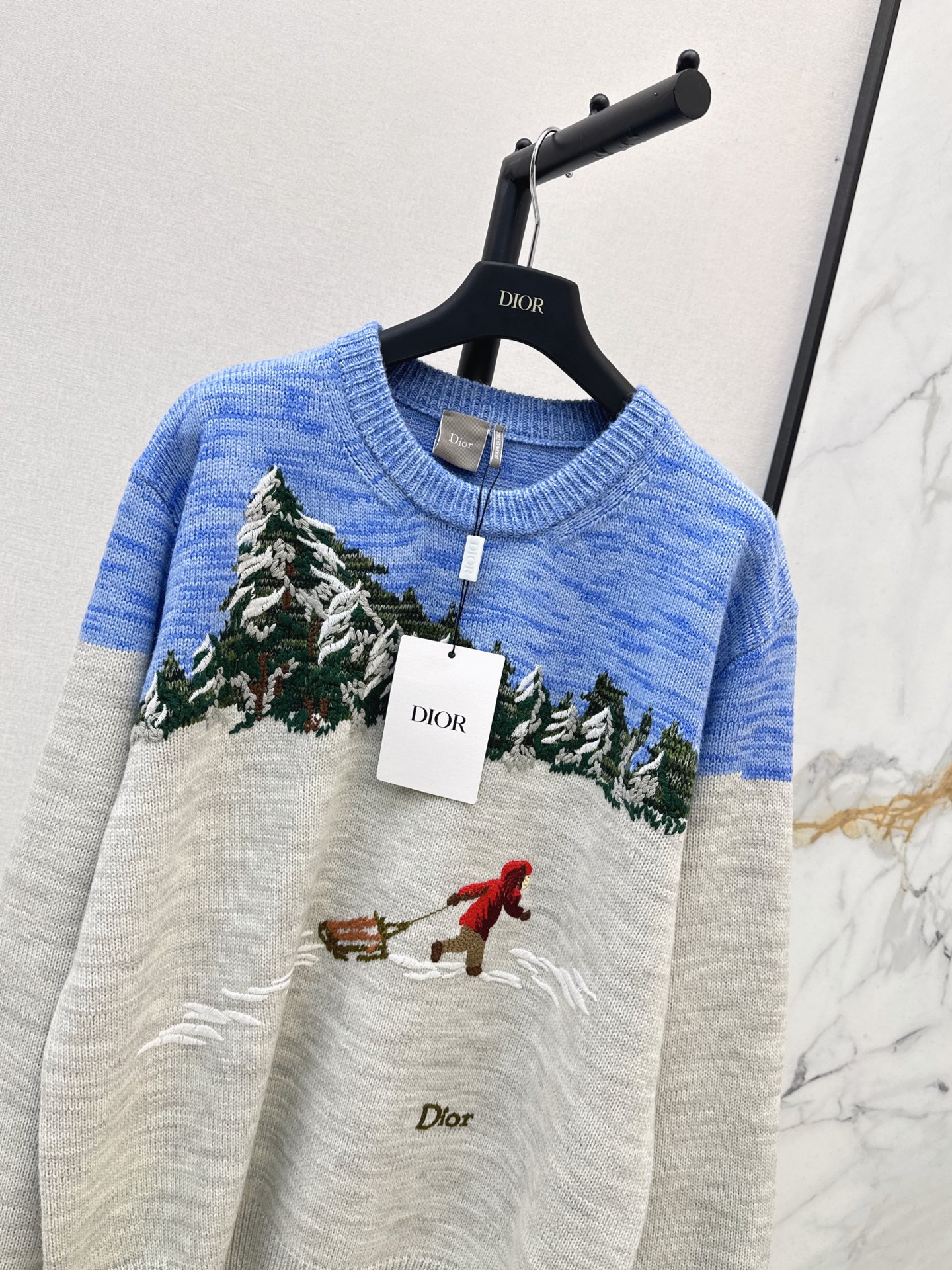 CD 26fw jacquard knit sweater
