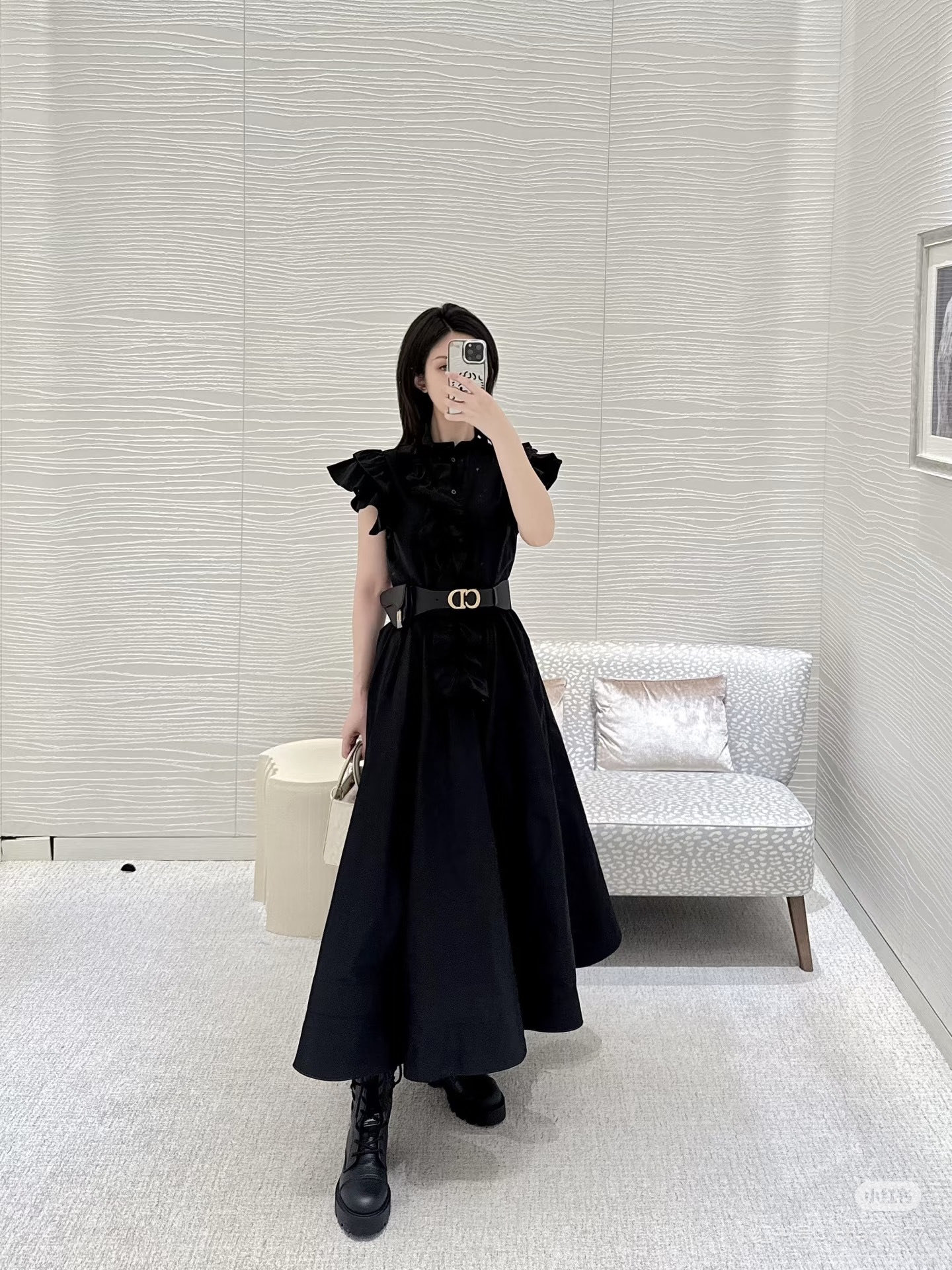 CD 26fw ruffle dress