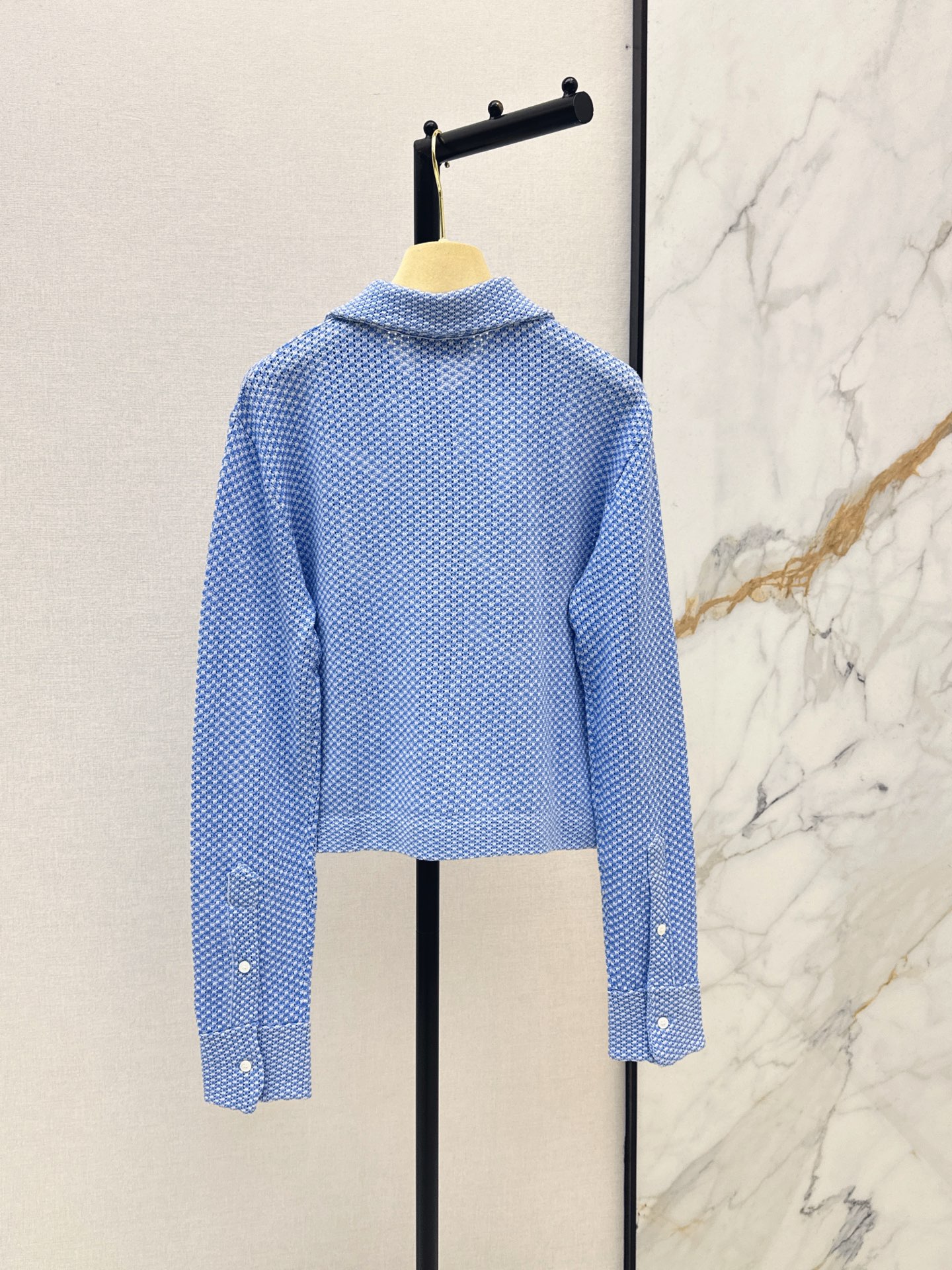 Miu 26fw check cardigan jacket