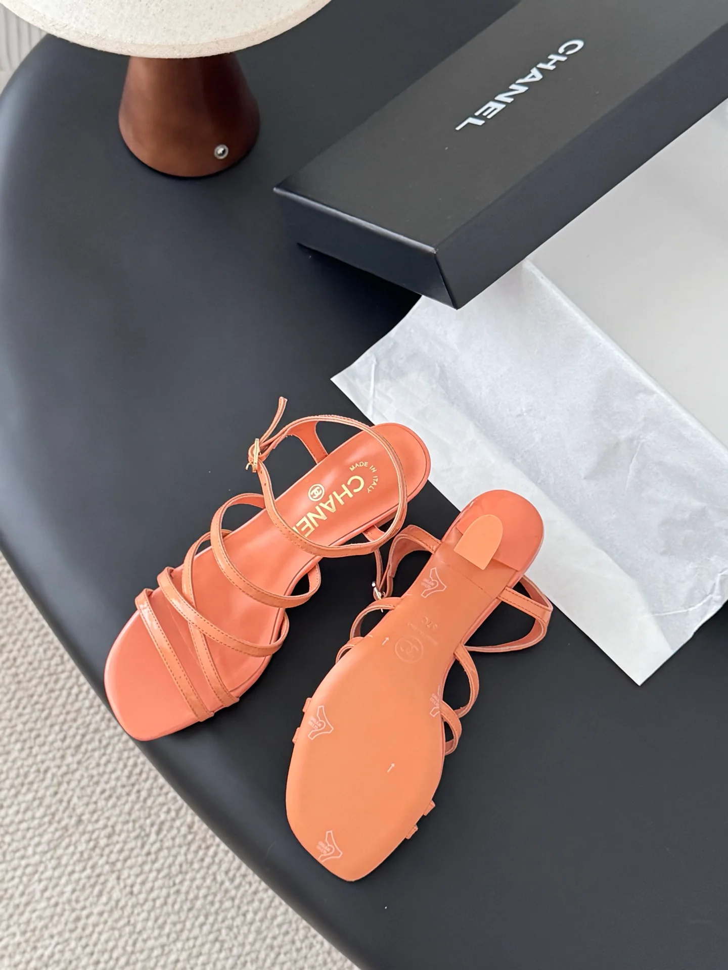 Chan 25fw kitten sandals