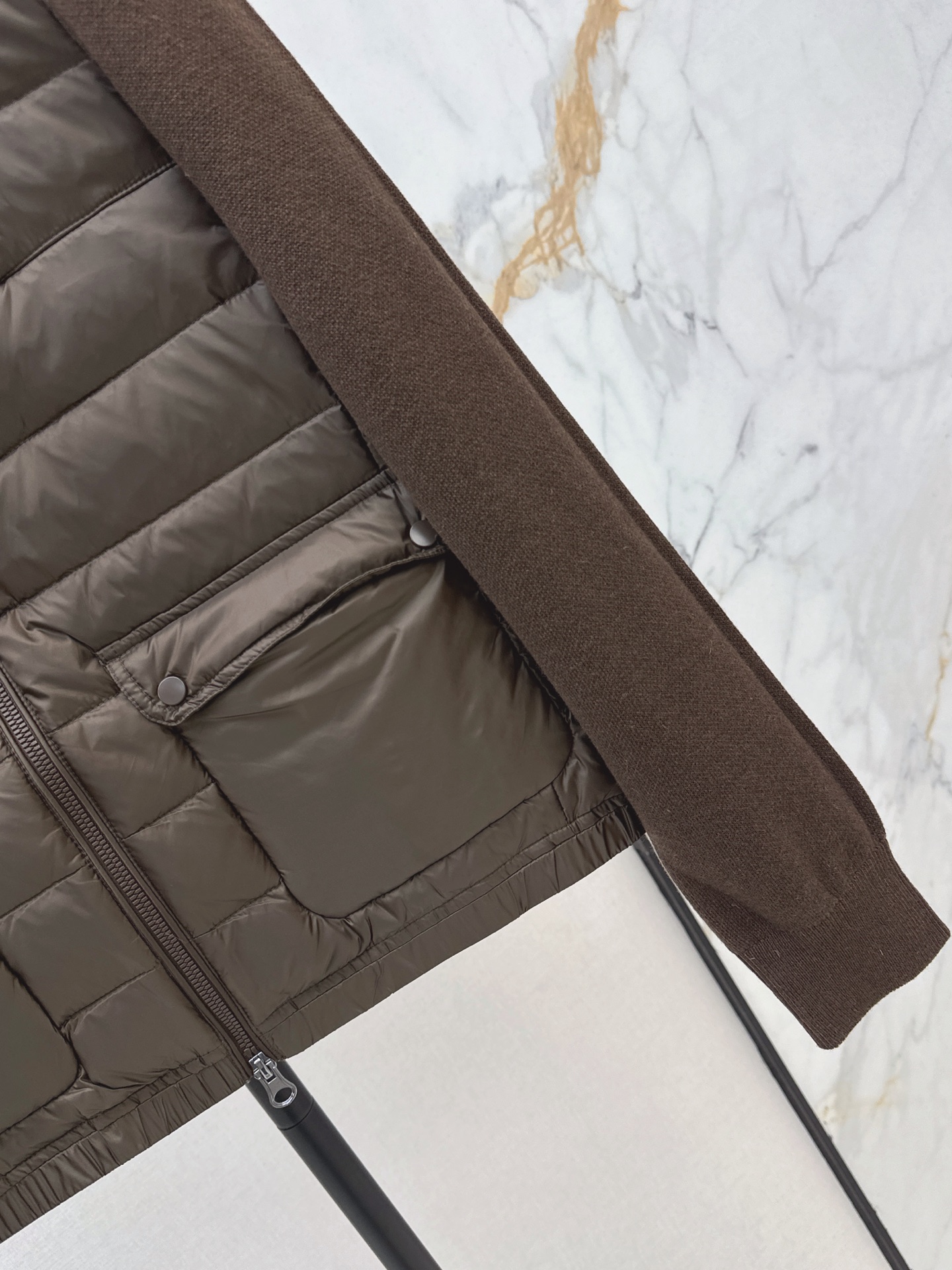 Bun 26fw knit contract down jacket