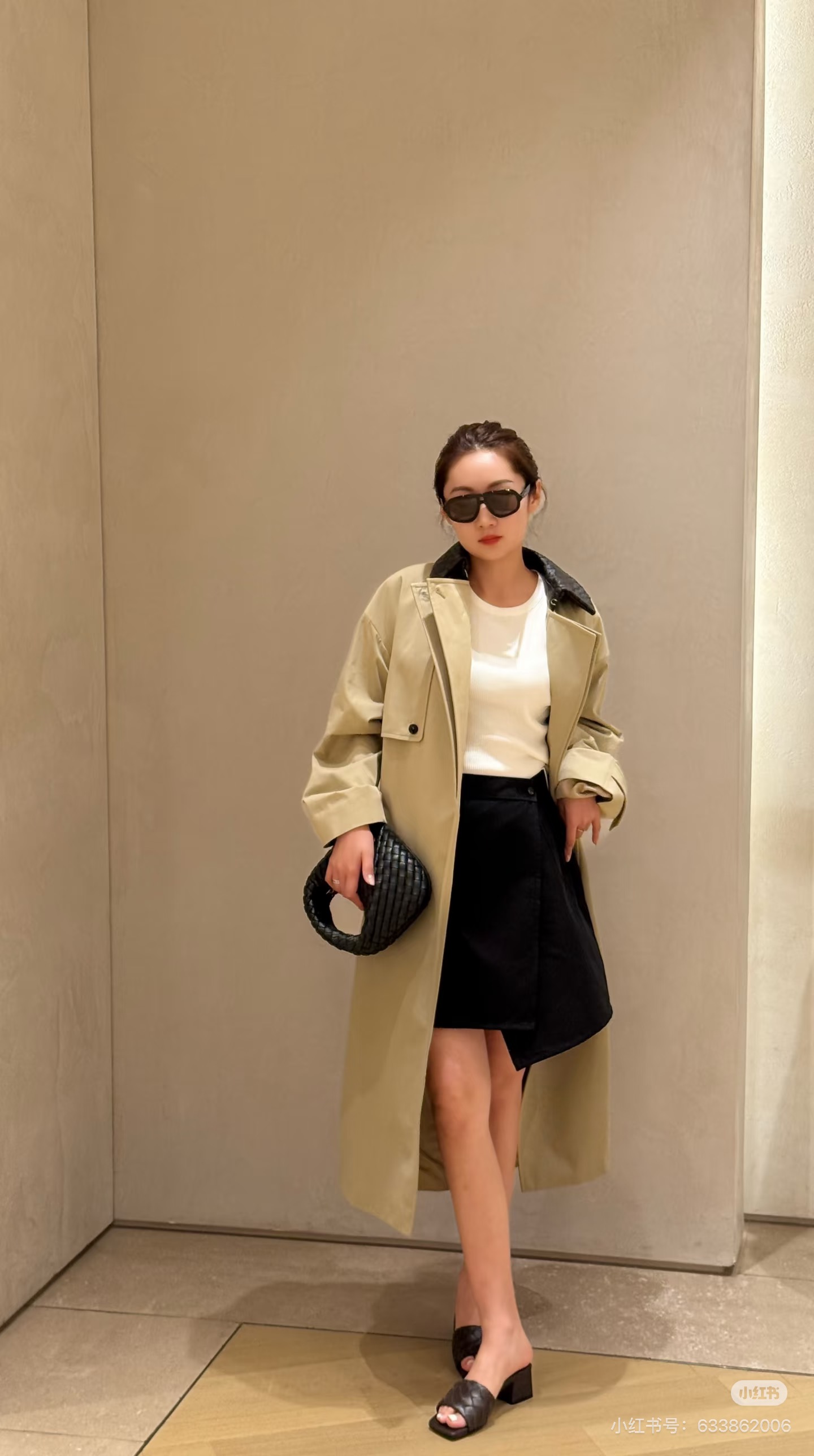 Bott 26fw woven neck trench coats