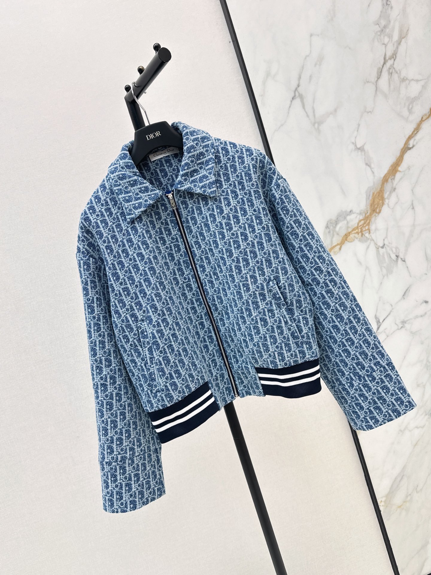 CD 26fw tweed zipper jacket