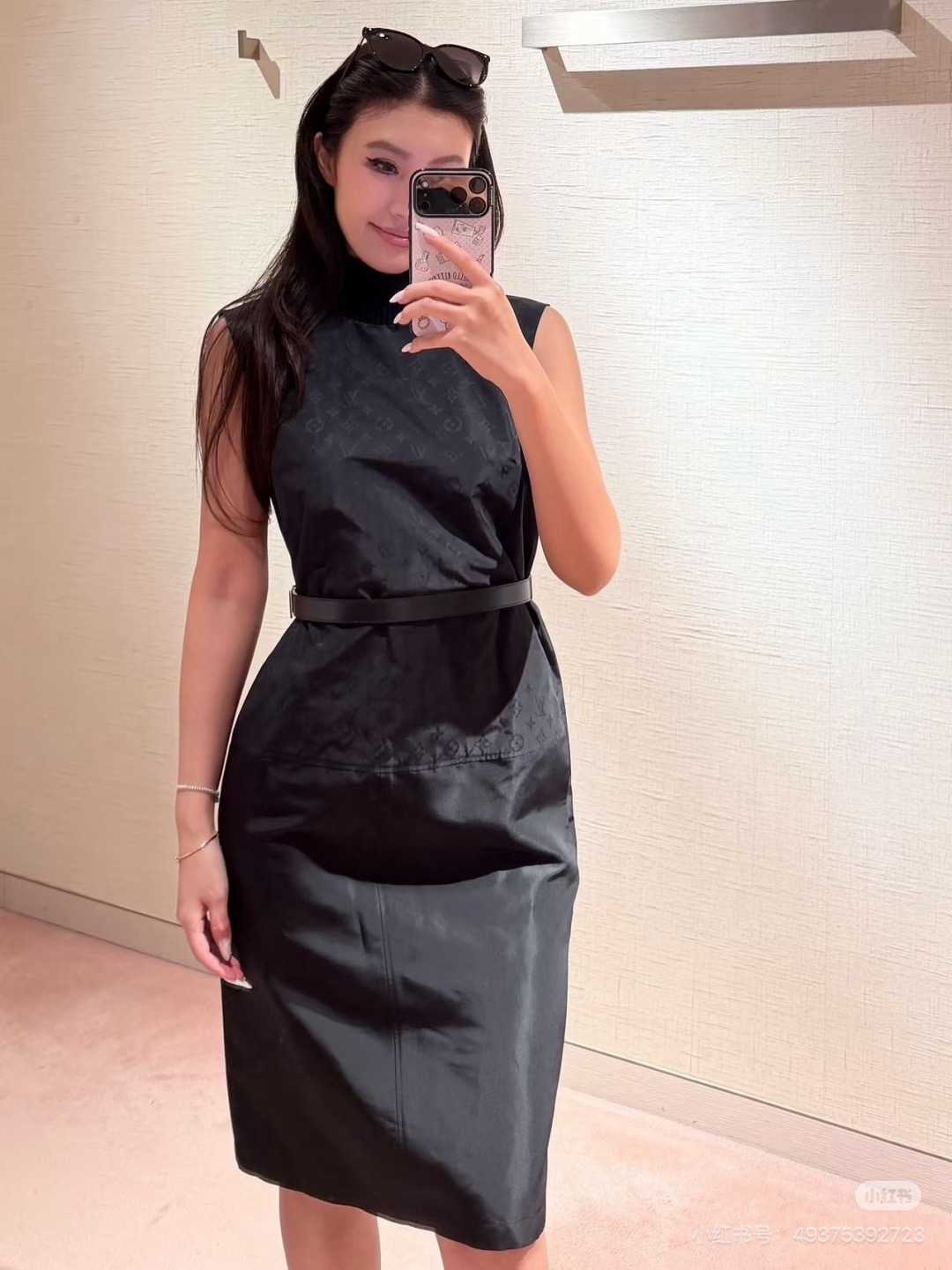 Loui 26fw belted sleeveless dress