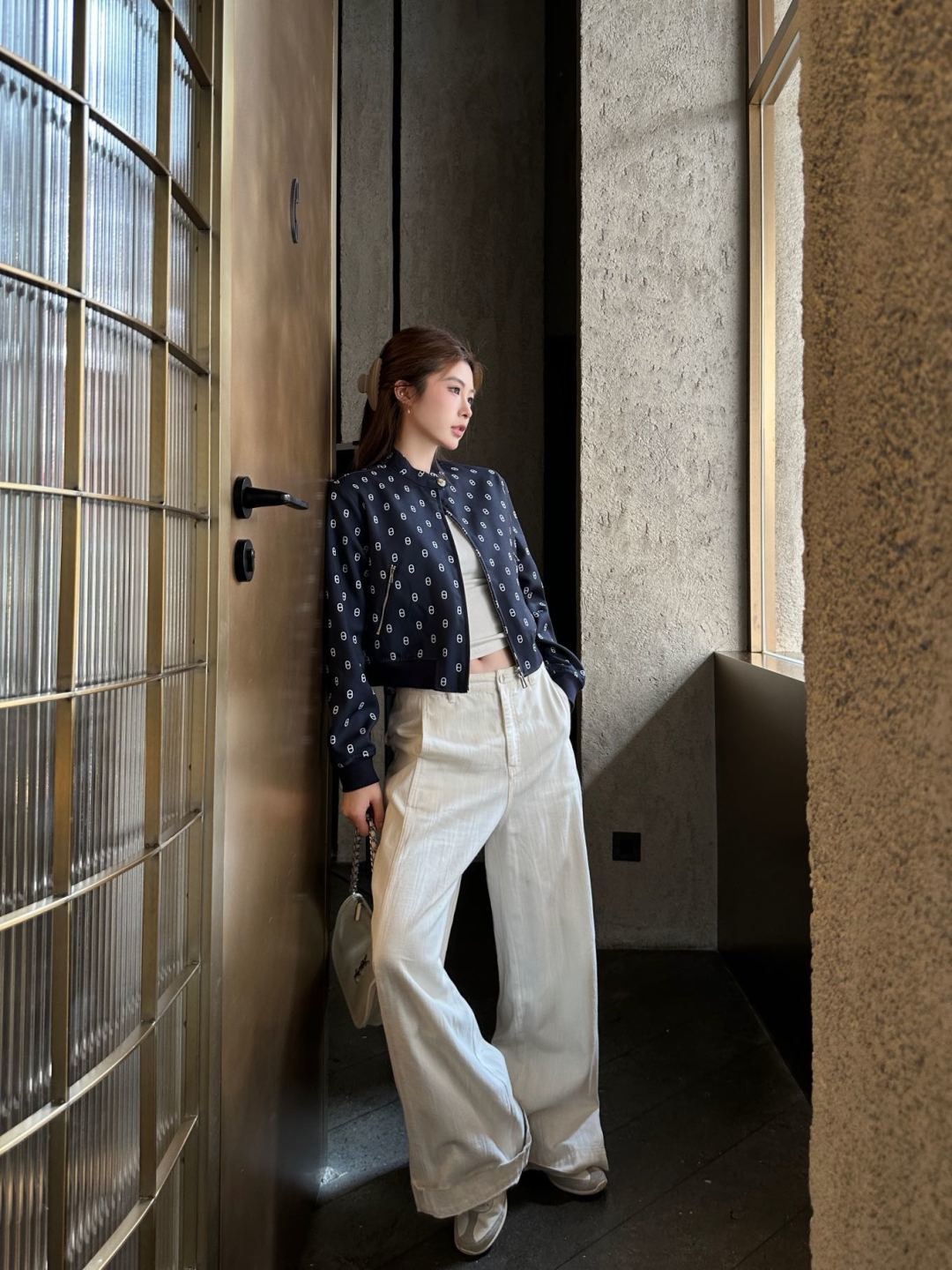 Her 26fw reversible print jacket