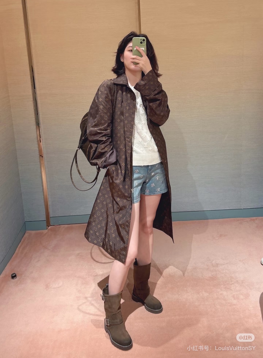 Loui 26fw print belted trench coats