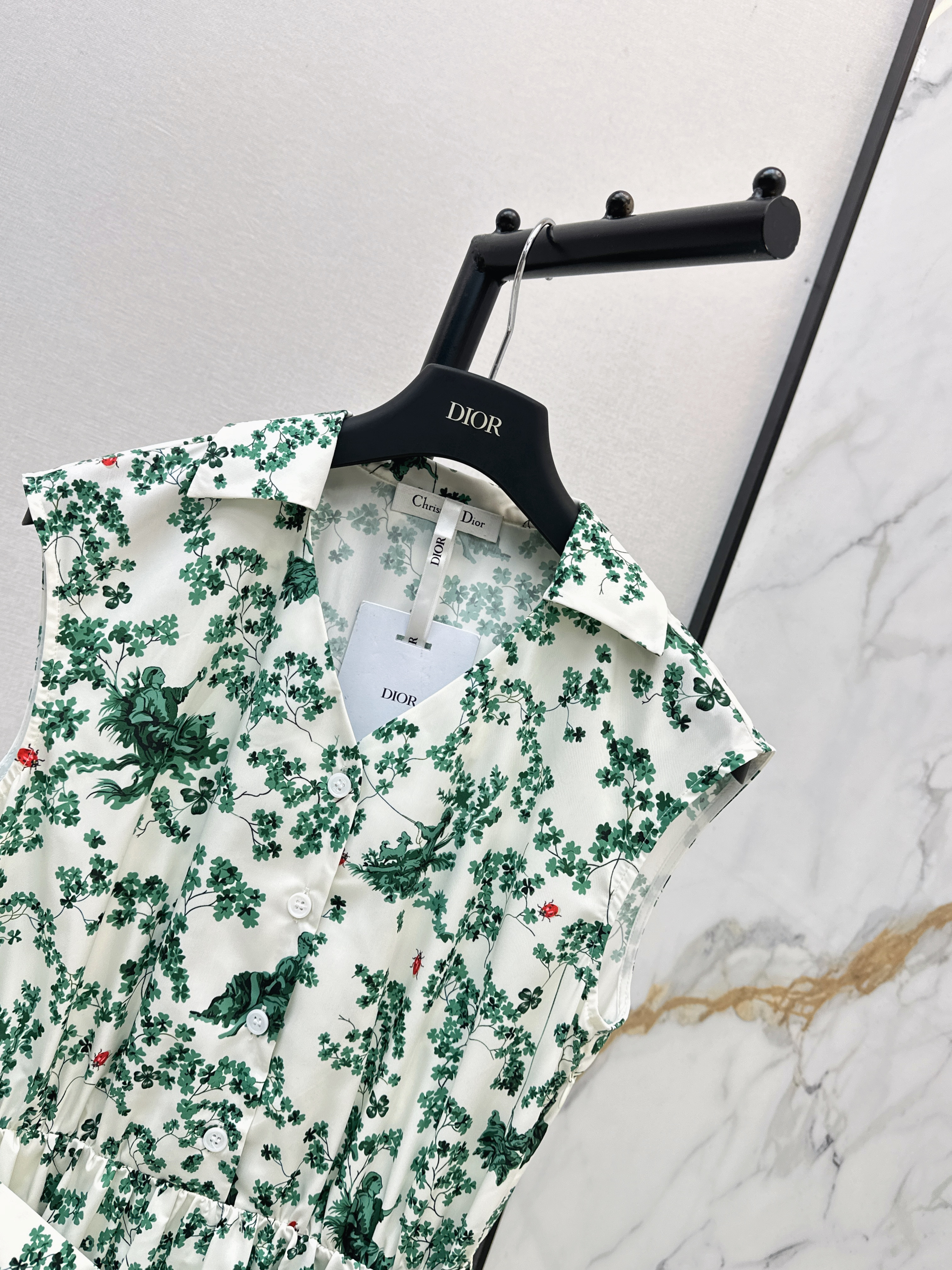 CD 26ss sleeveless print dress