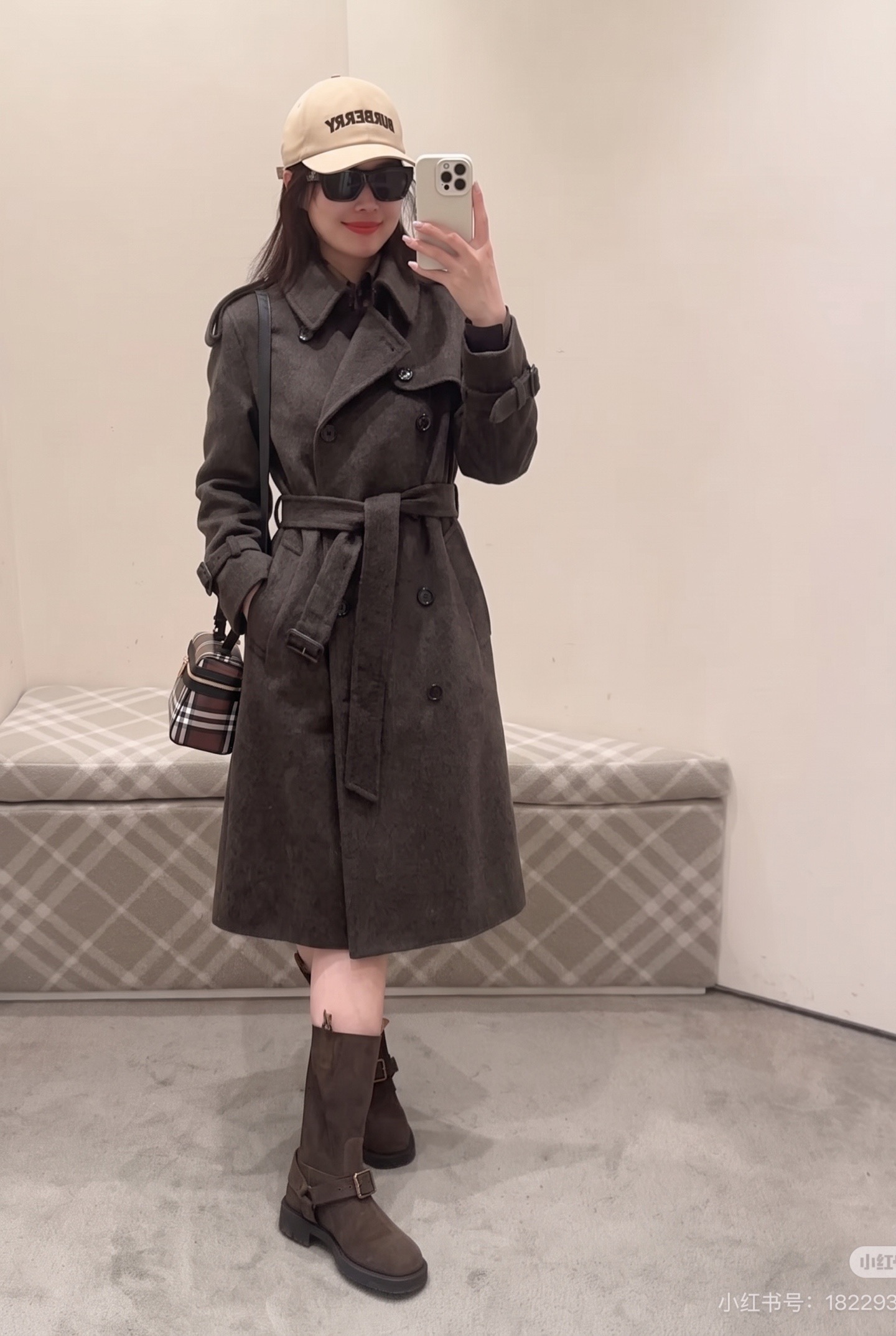 Brun 26fw woolen belted overcoats