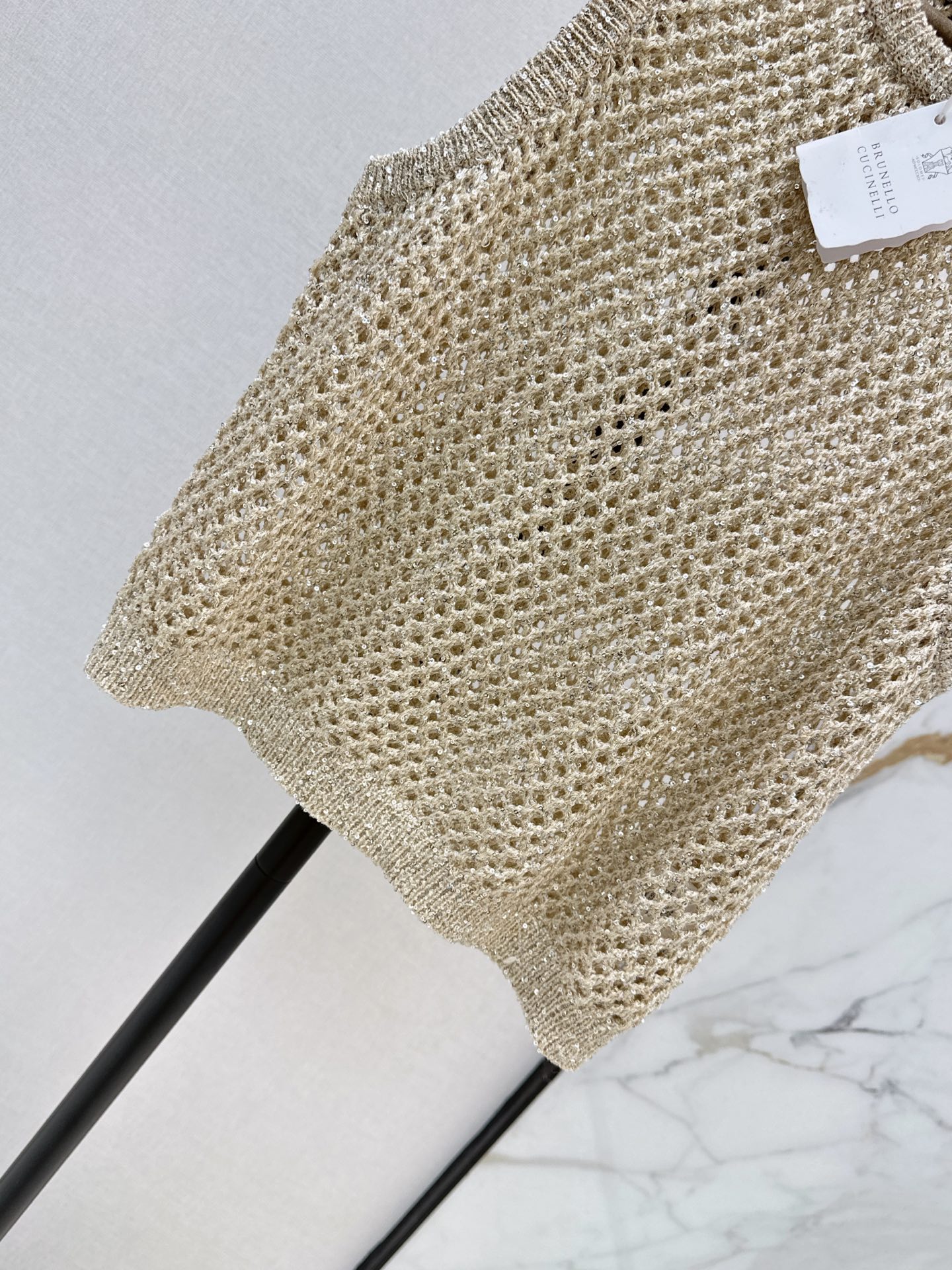 Brun 26ss 2pcs sequin vest camisole