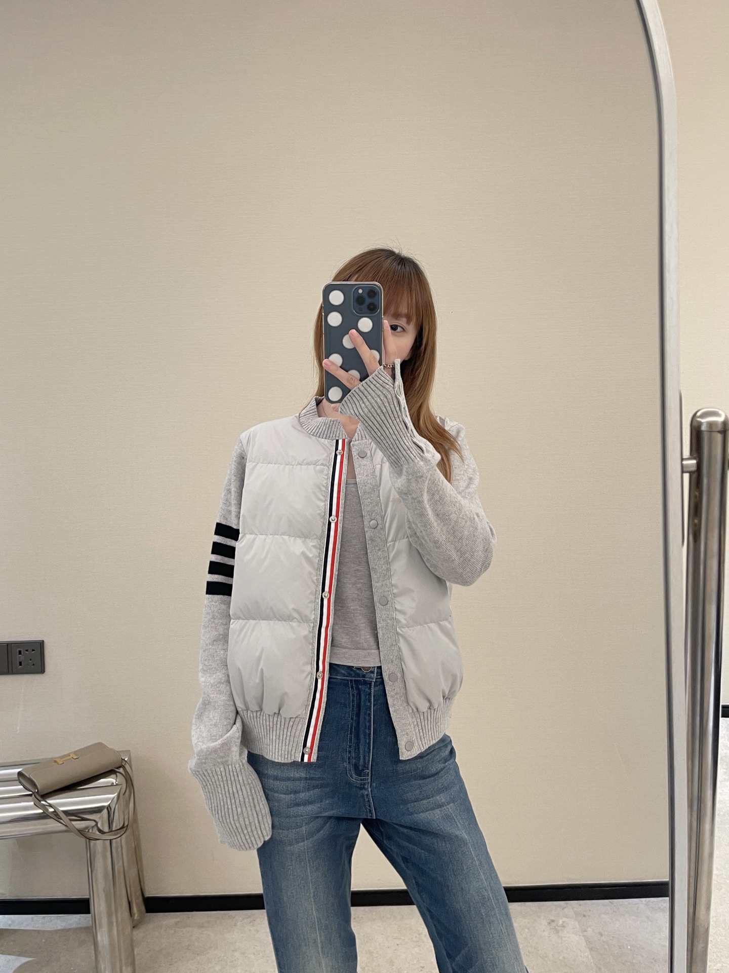 Thom 26fw wool contract down jacket