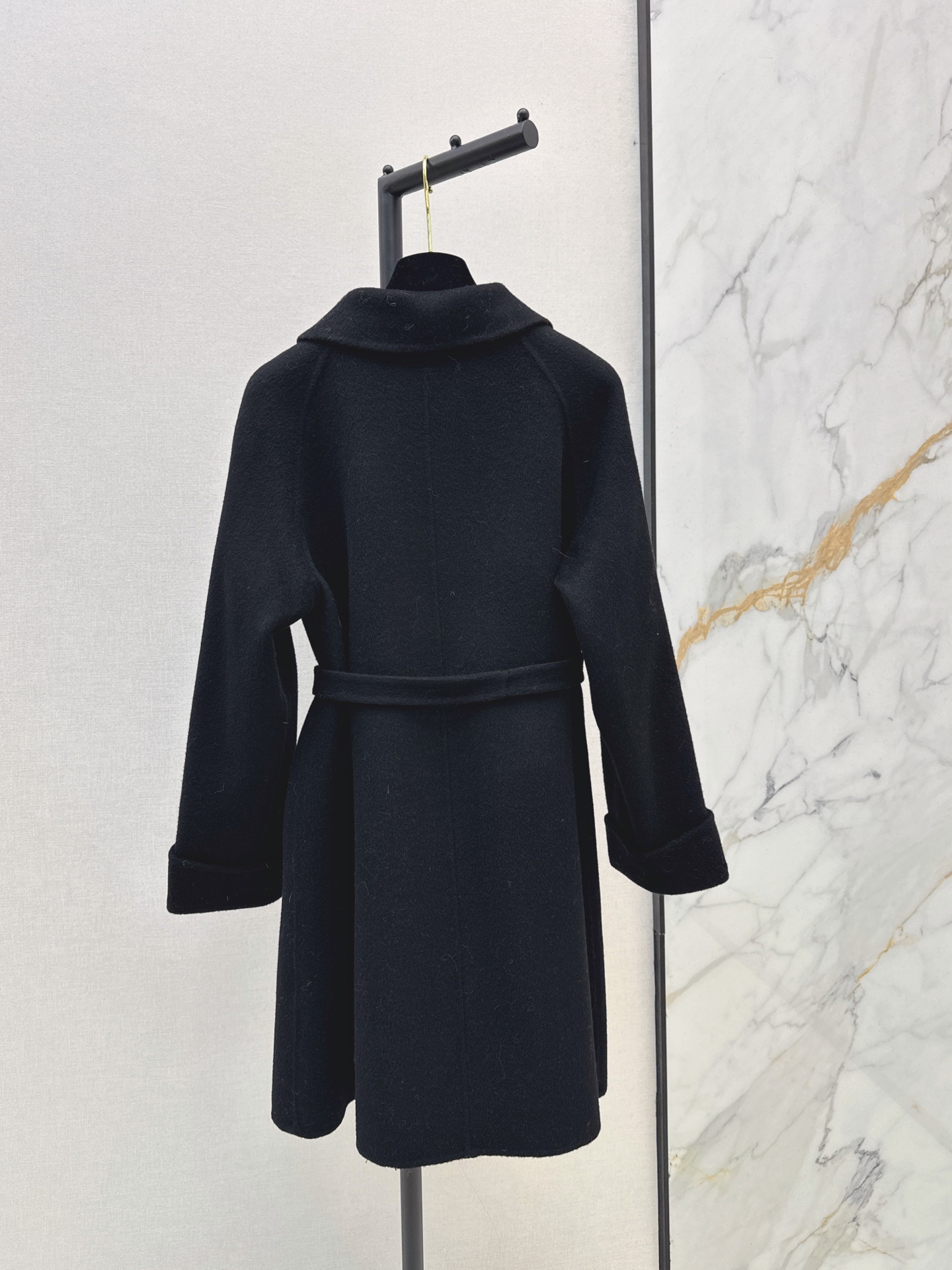 Chan 26fw 3d floarl belted overcoats