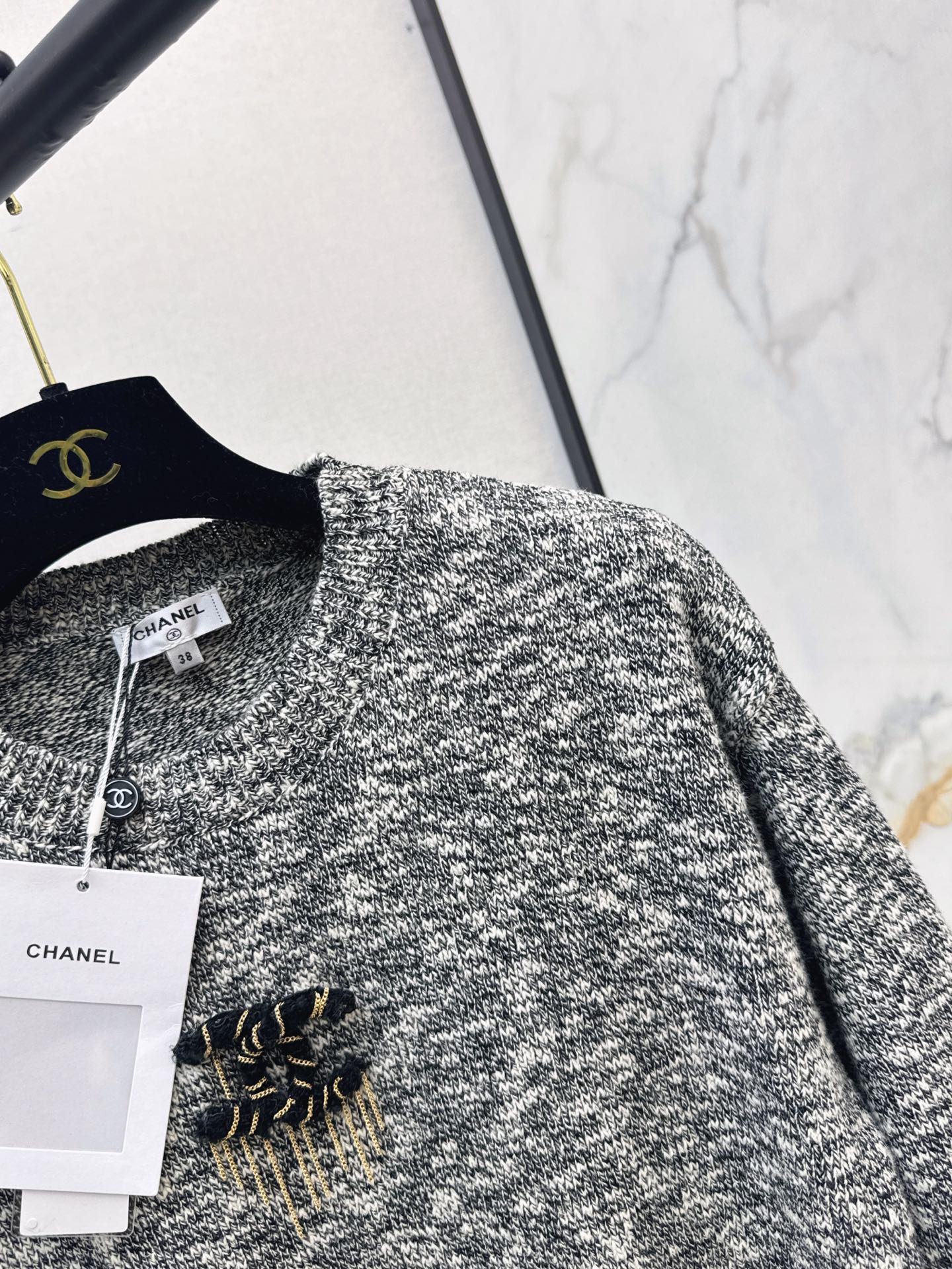 Chan 26fw embroidery sweater