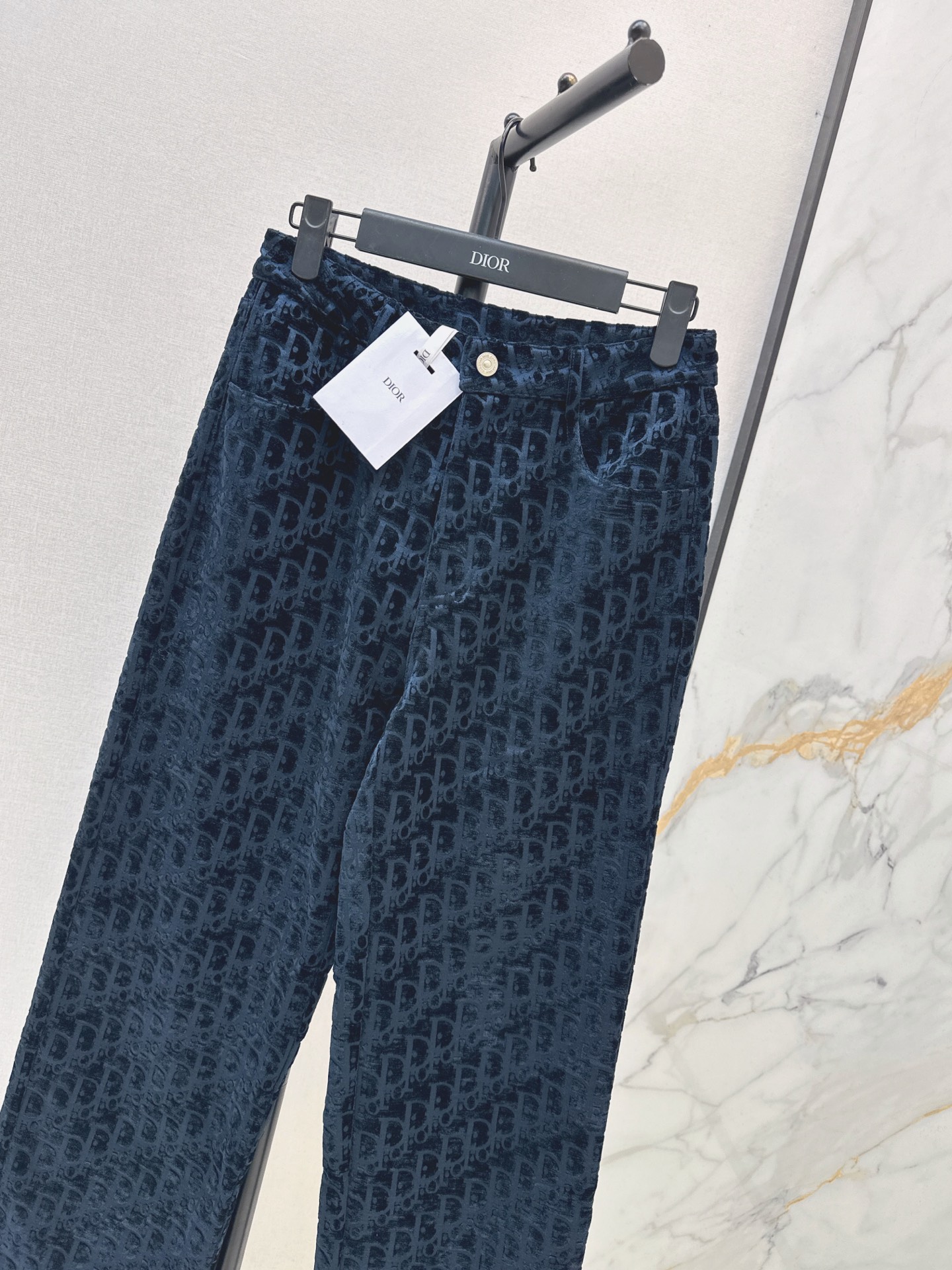CD 26fw print straight-leg jeans