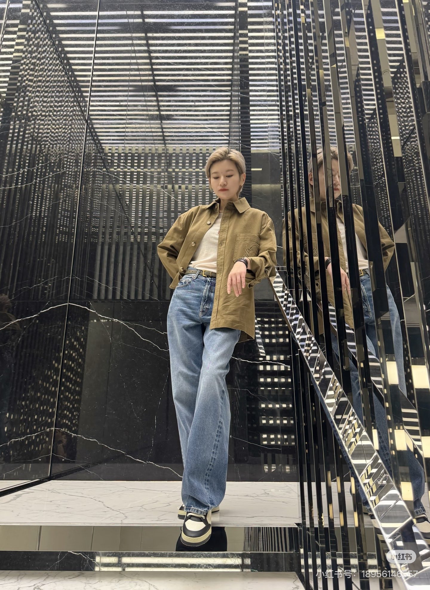 Sain 26fw denim shirt
