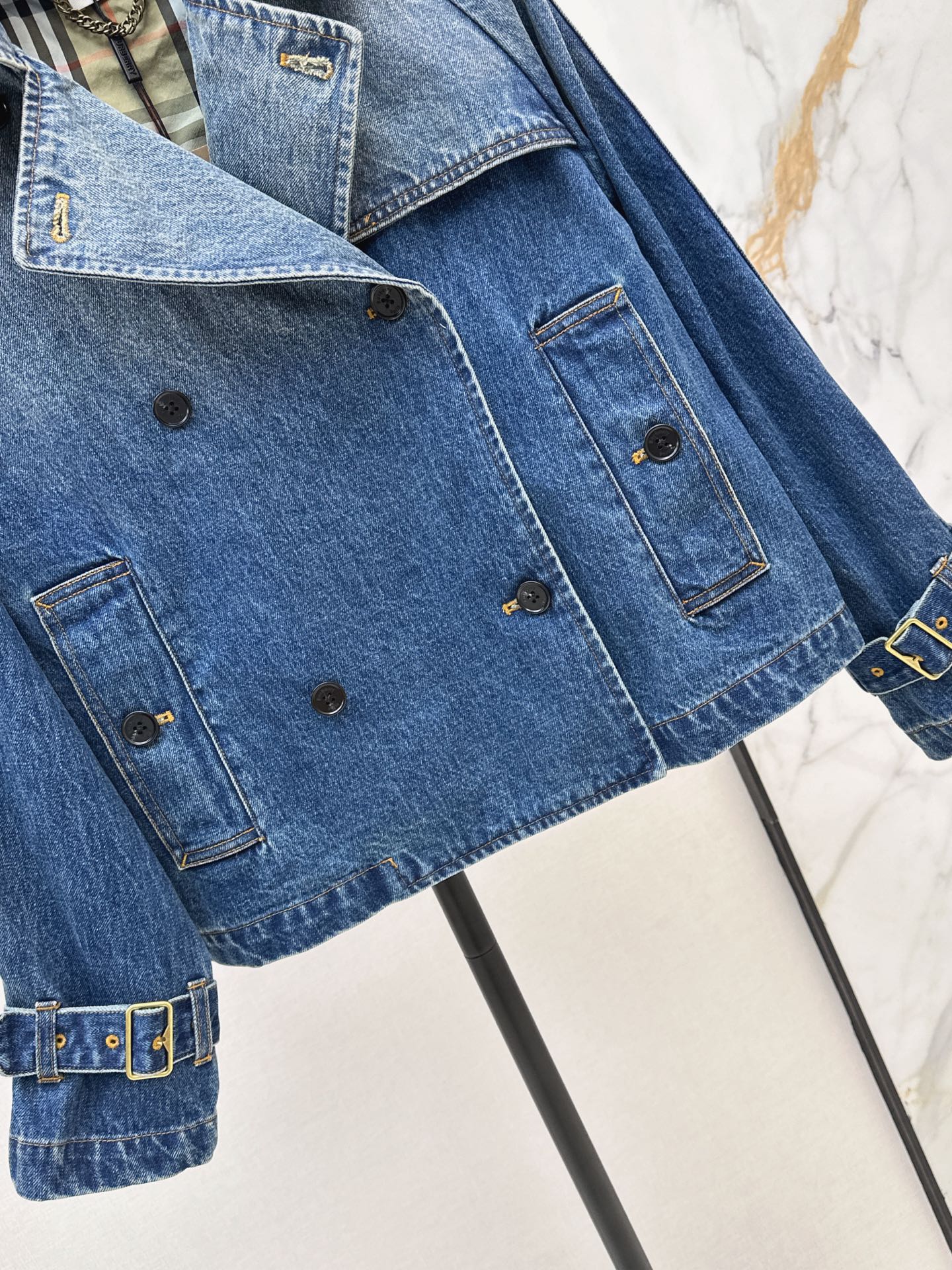 Burb 26fw denim trench coats