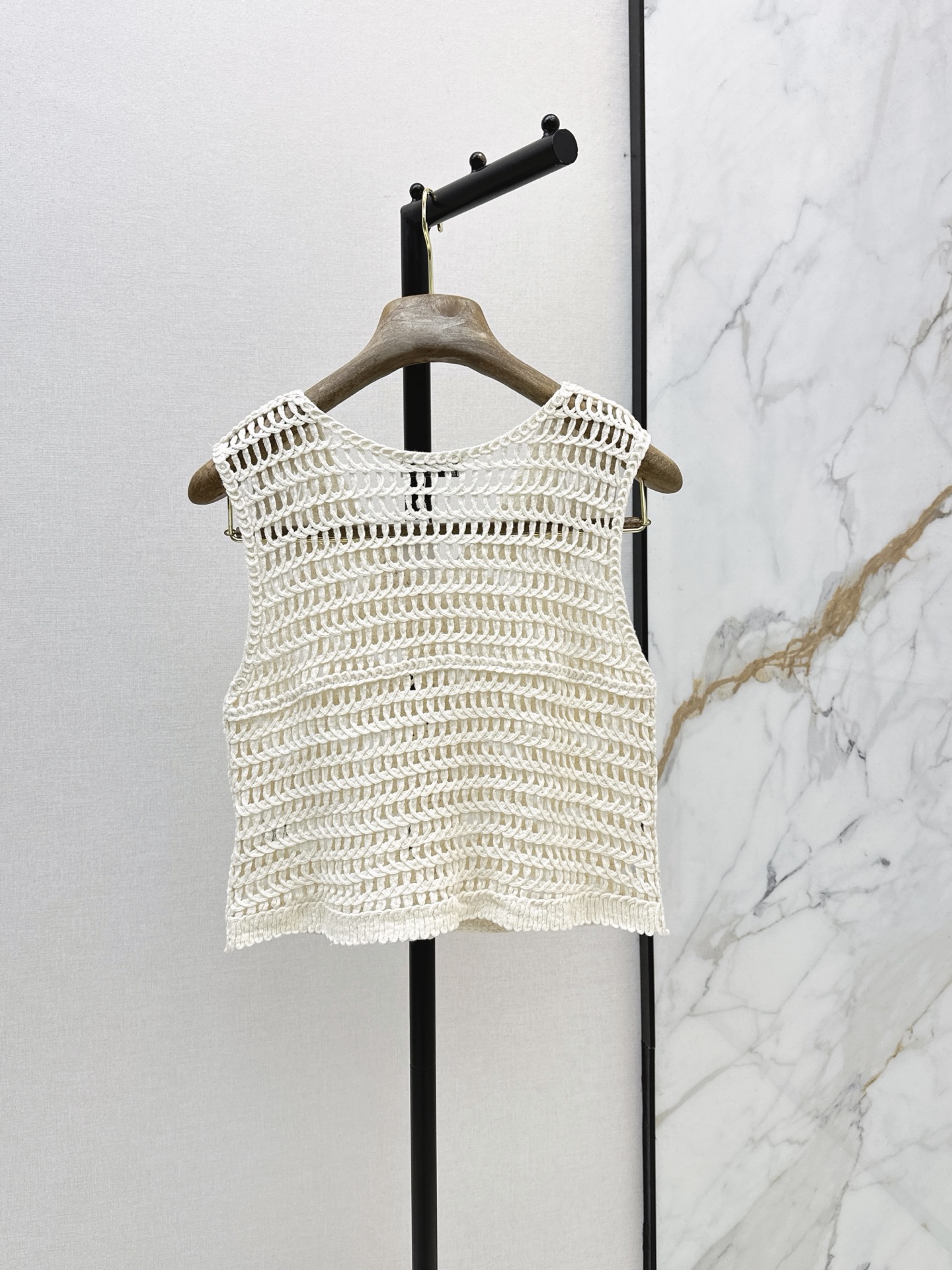 Brun 26ss crochet vest