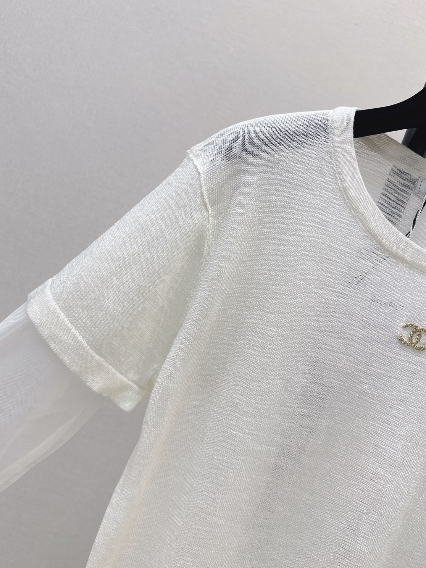 Chan 26ss 2in1 meash knitwear