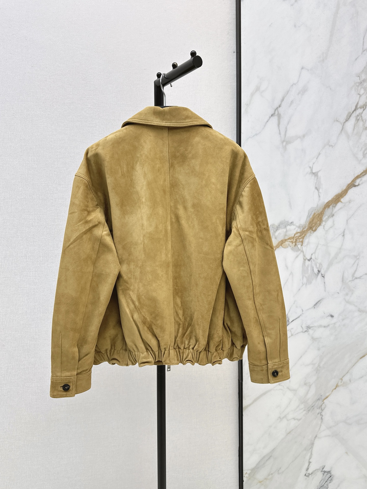 Pra 26fw suede leather jacket