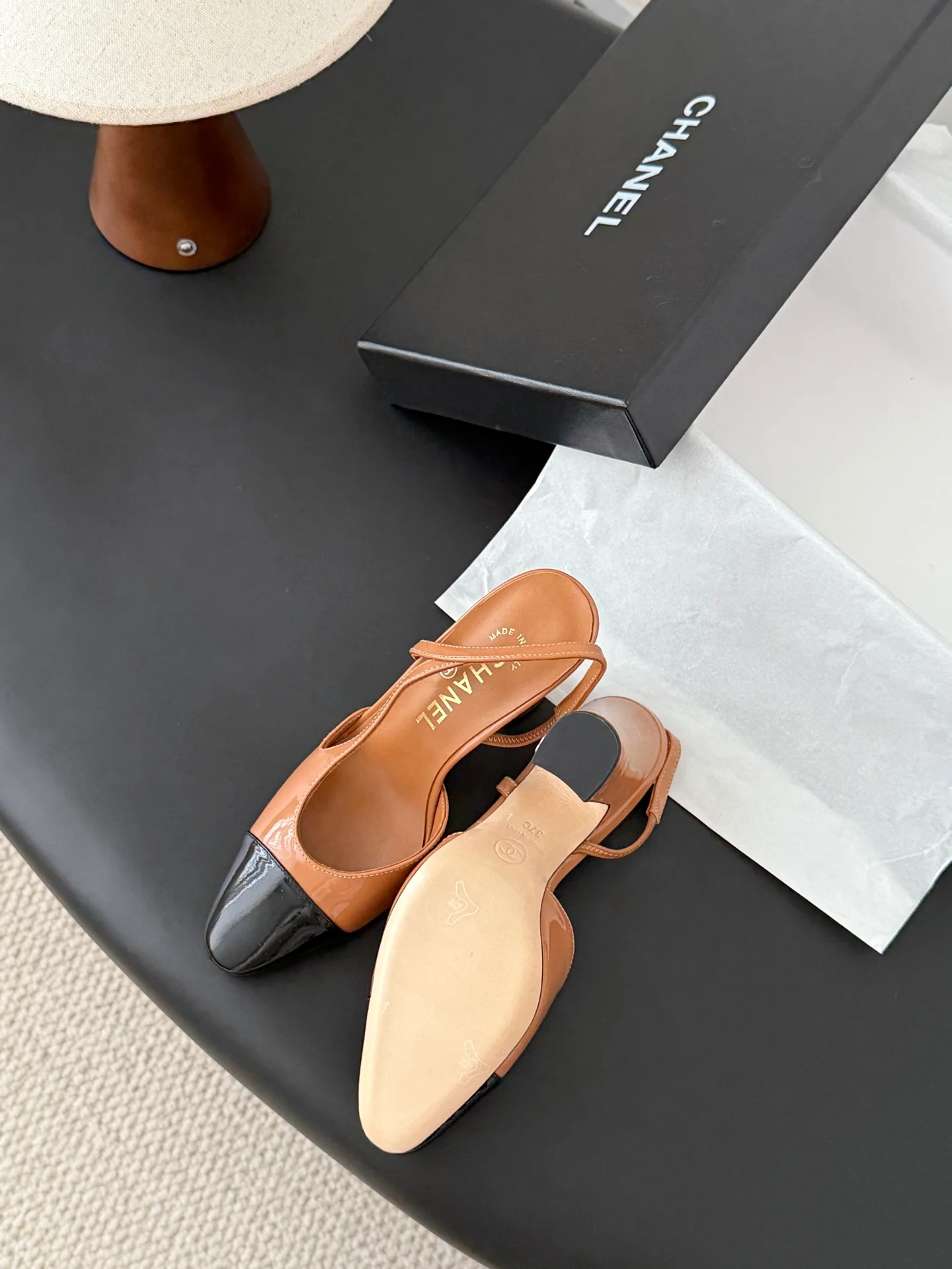 Chan 25fw slingback heels