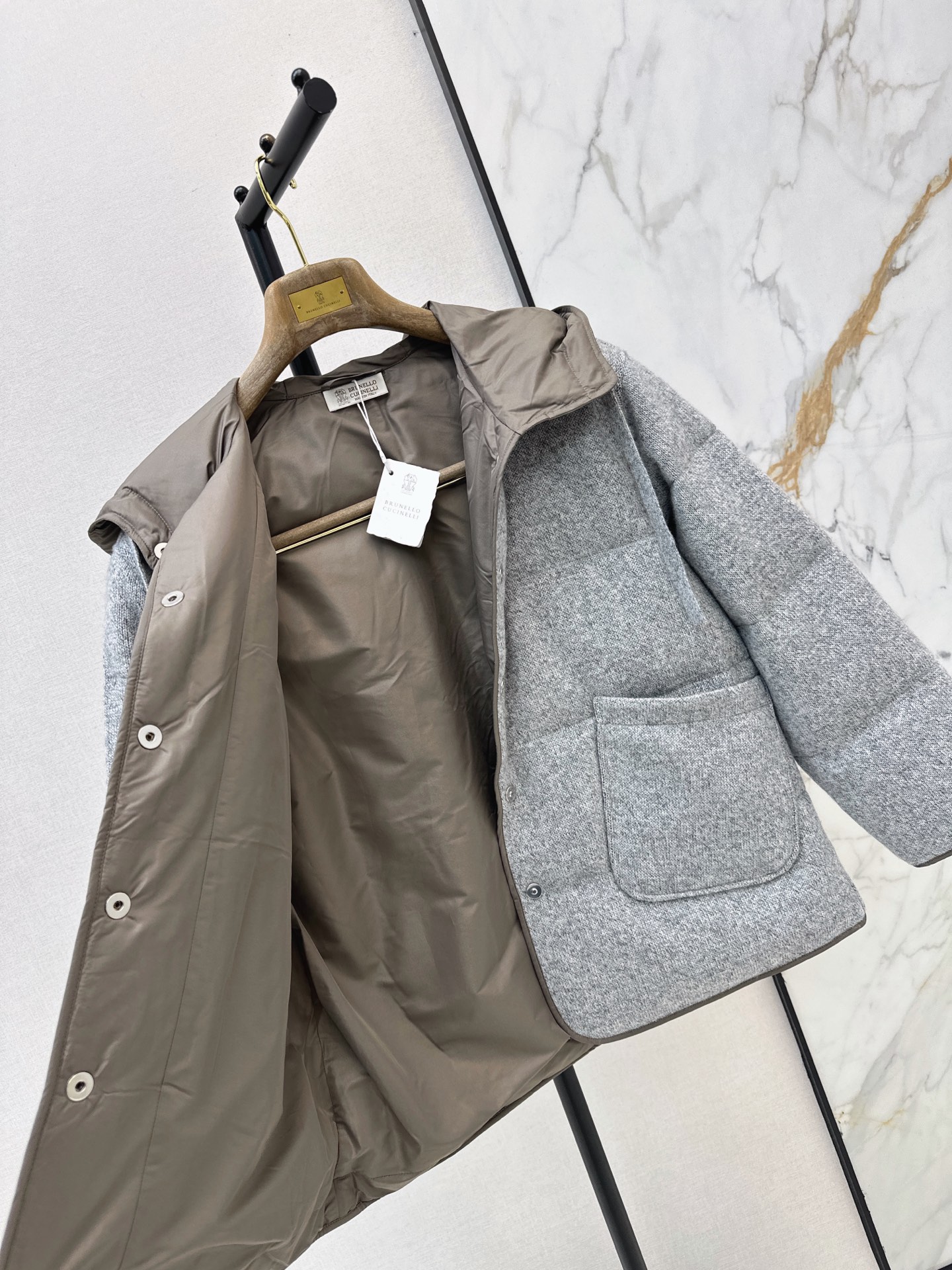 Brun 26fw cashmere down jacket