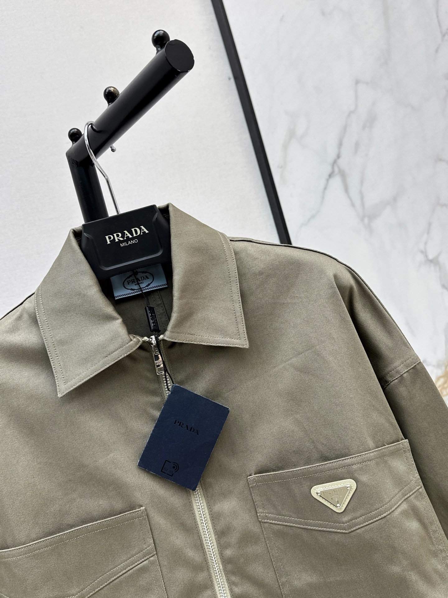 Pra 26fw cropped cargo jacket