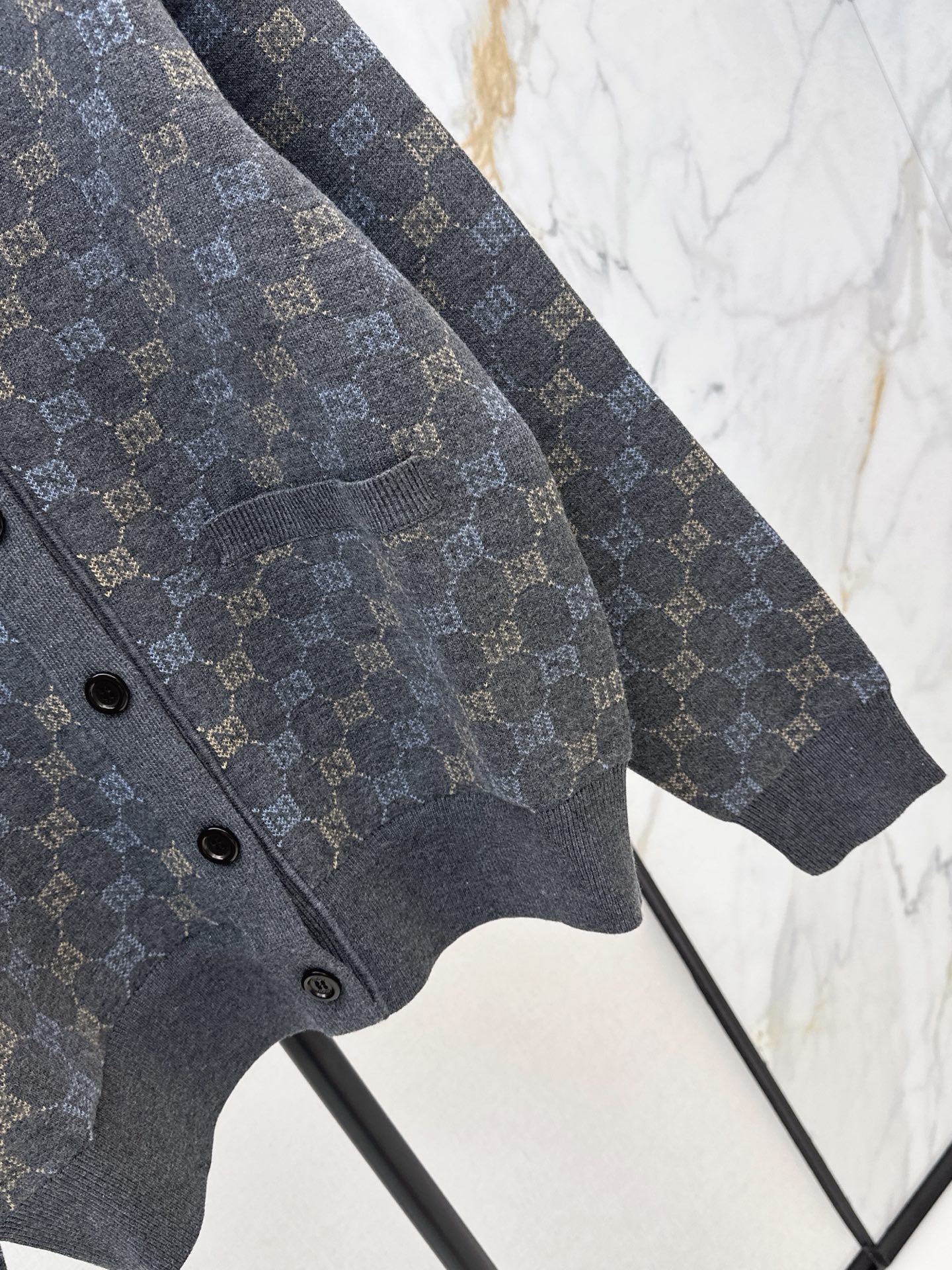 Guc 26fw jacquard cardigan