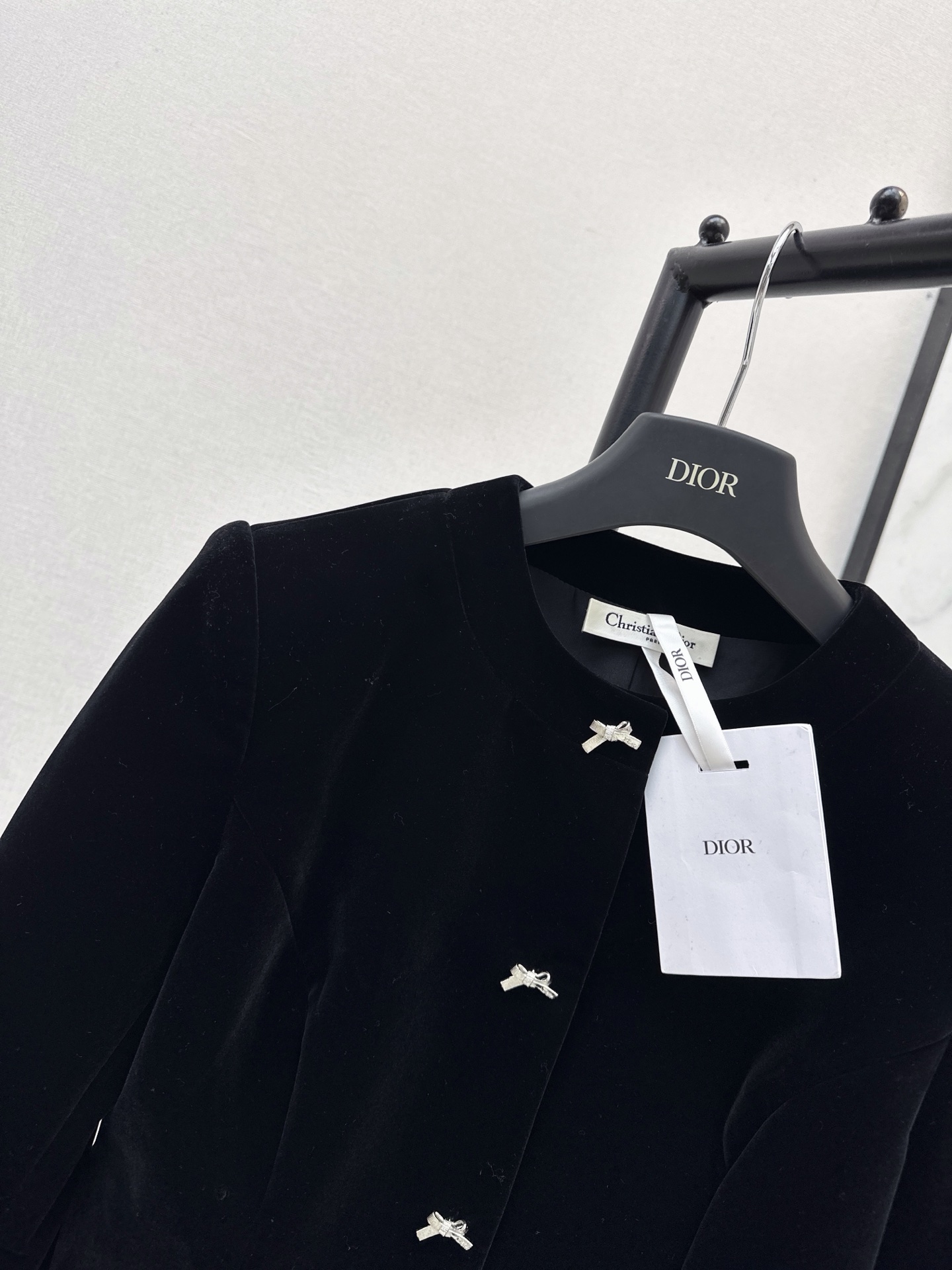 CD 26fw cropped velvet jacket