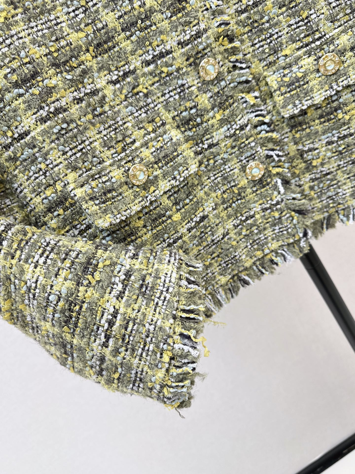 Chan 26fw fringe woven jacket