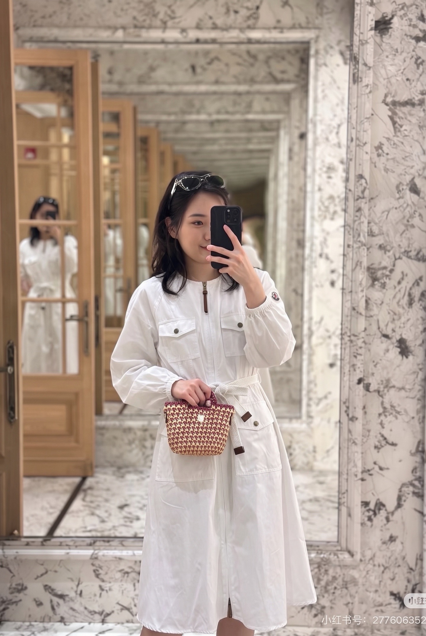 Monc 26fw drawstring dress