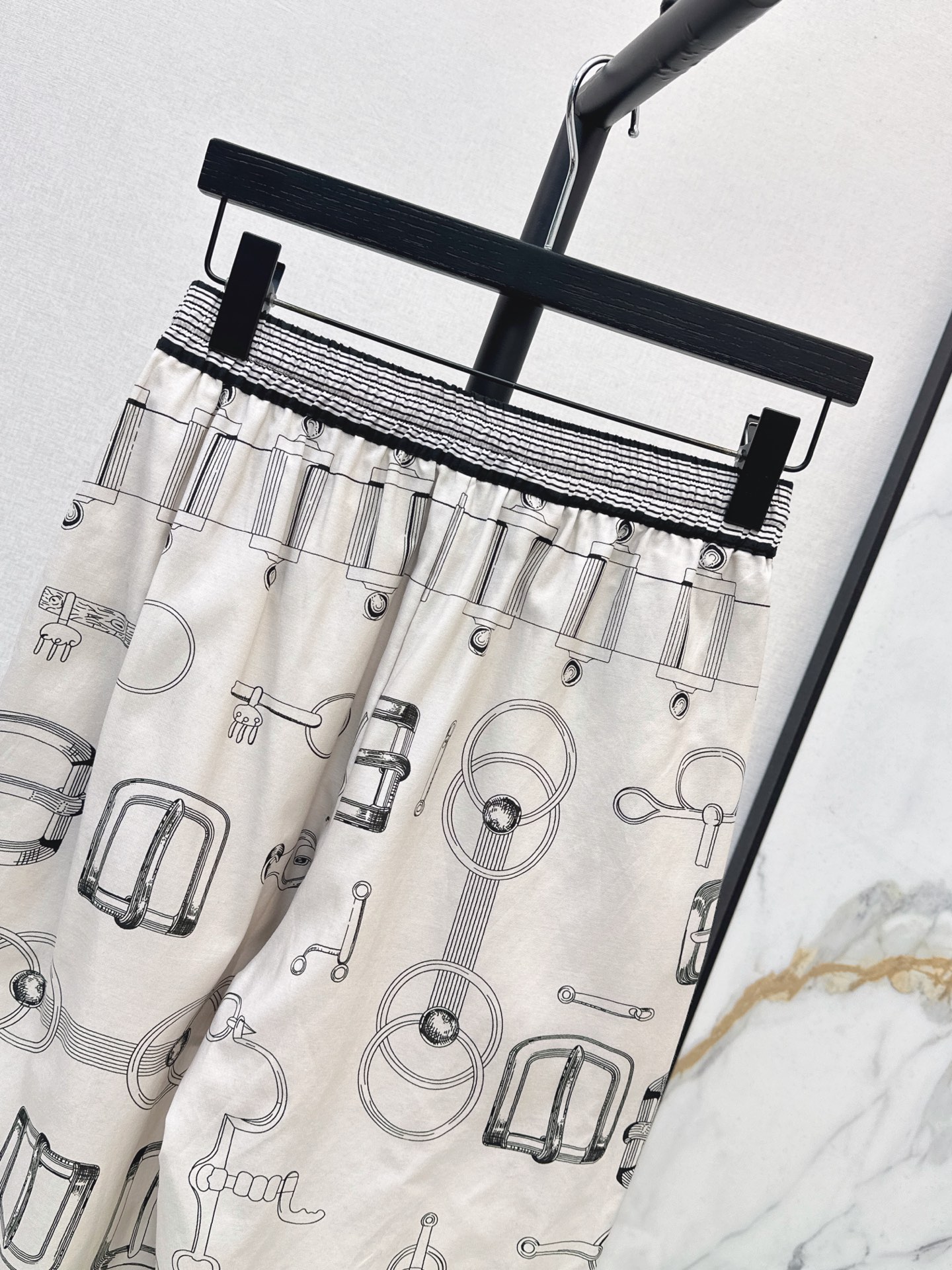 Her 26fw print silk wide-leg pants