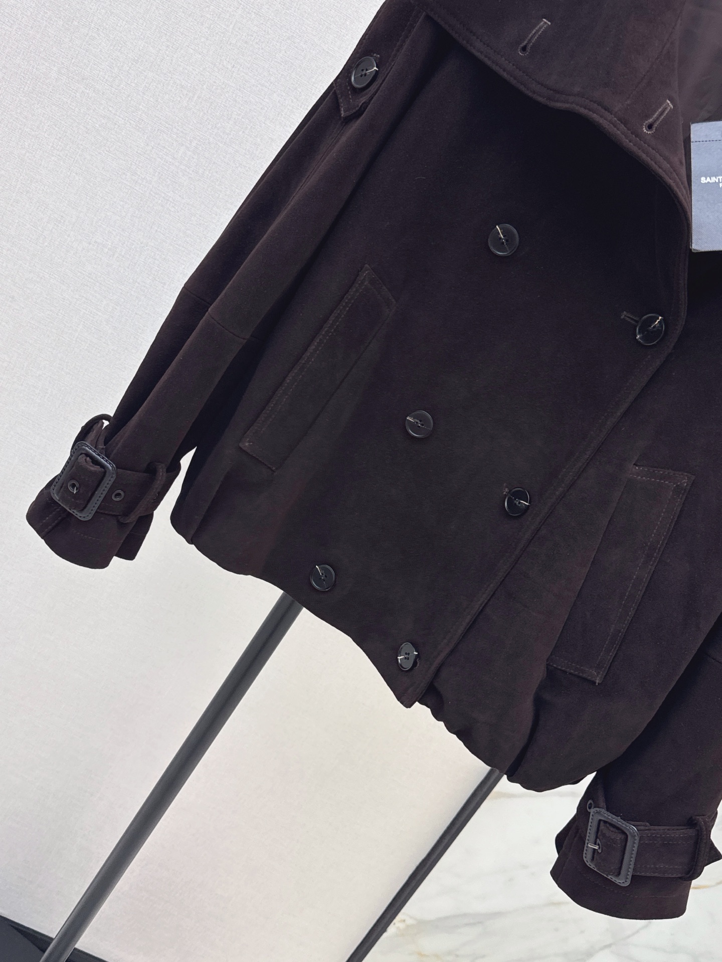 Sain 26fw suede fleece leather jacket