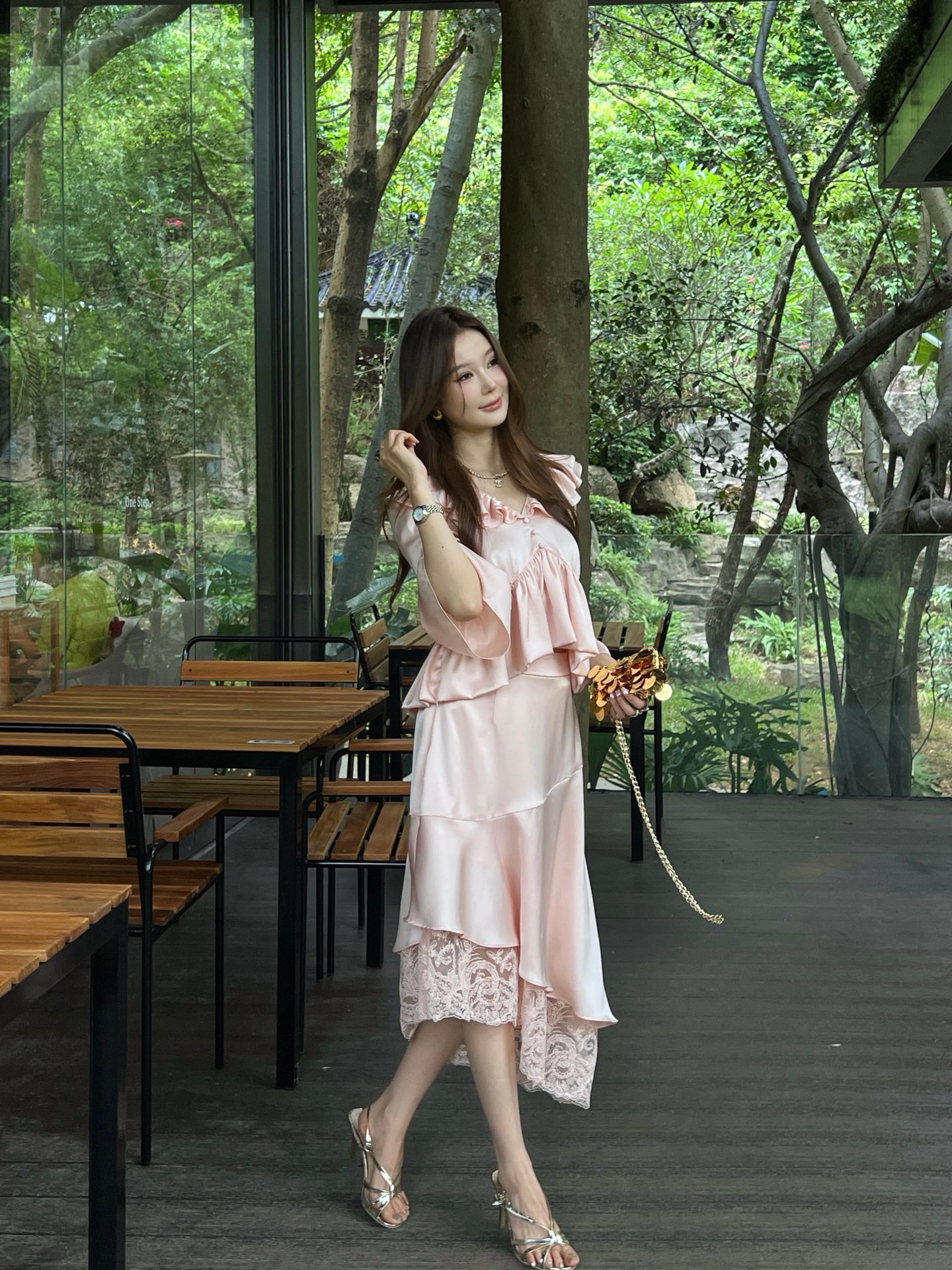 Chol 26ss contract lace skirt