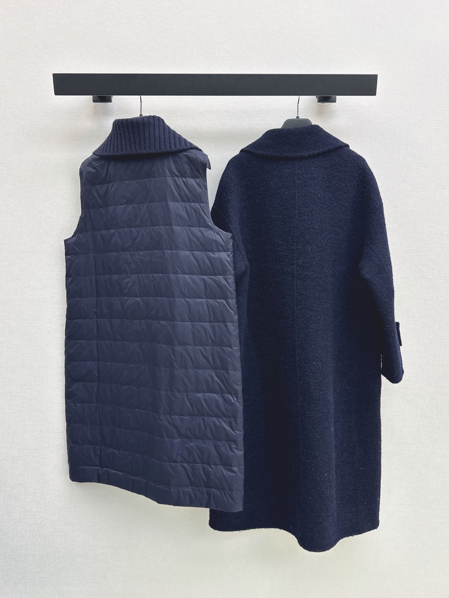 Max 26fw down vest double breasted overcoats set