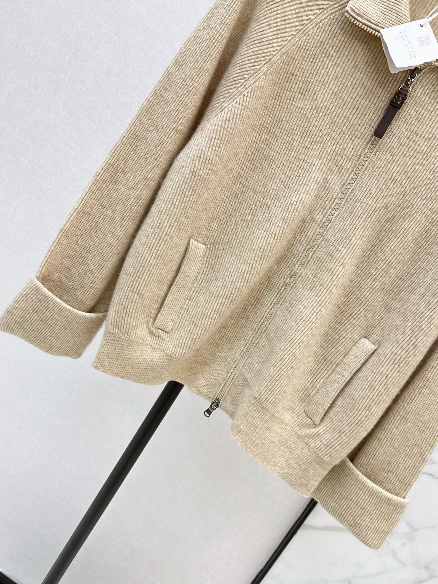 Brun 26fw cashmere knit jacket