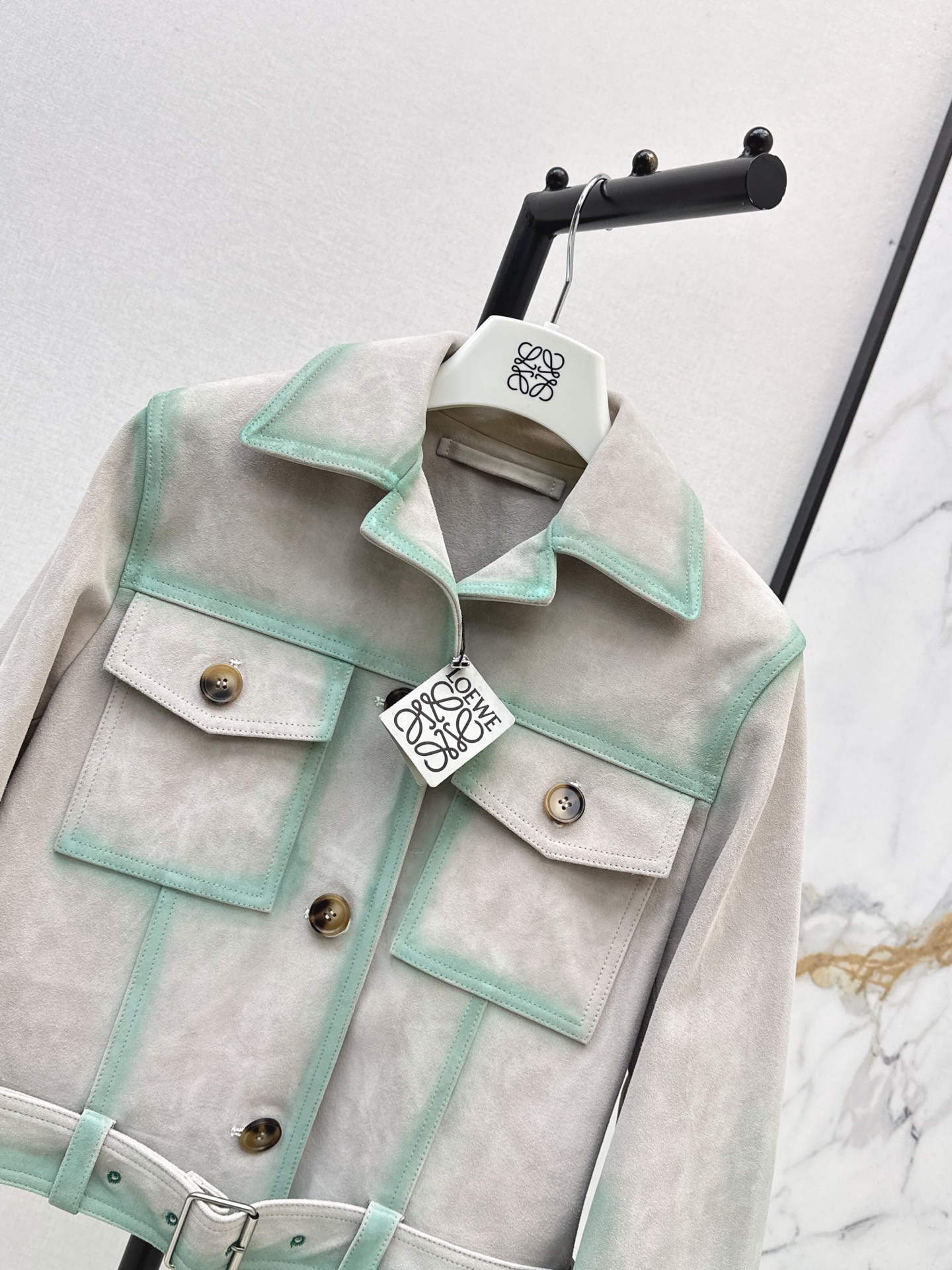 Loui 26fw suede leather jacket