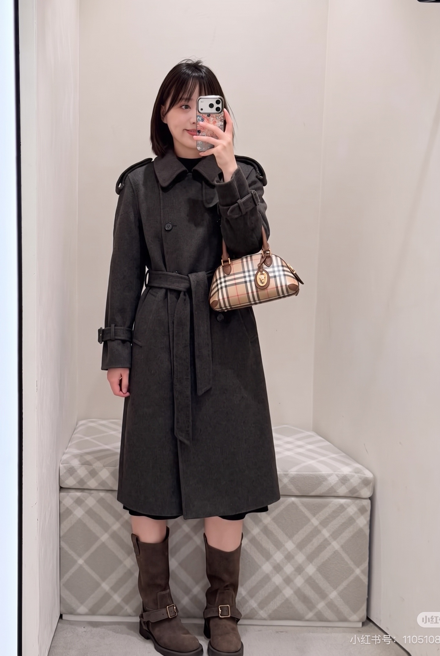 Brun 26fw woolen belted overcoats