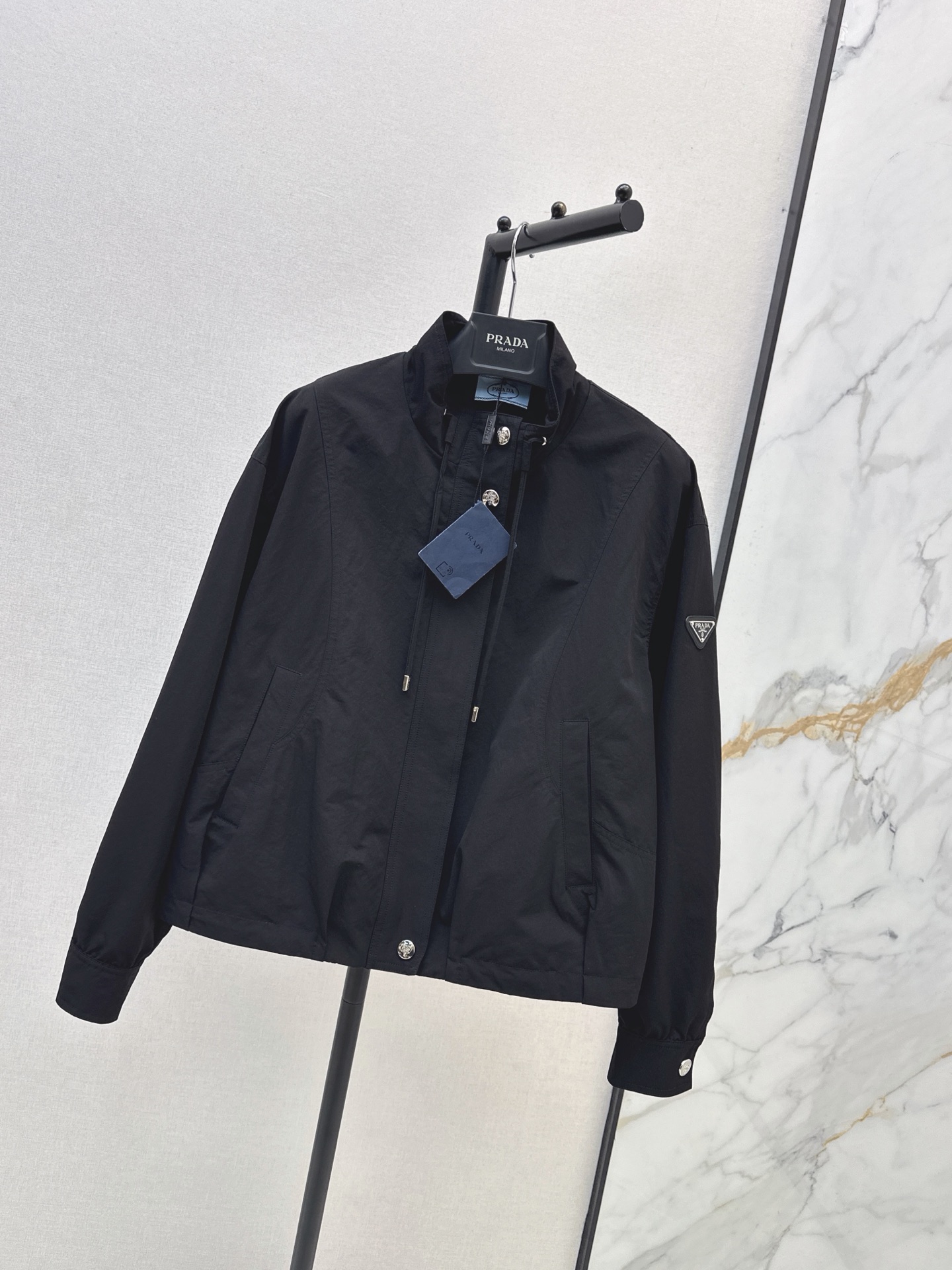 Pra 26fw stand collar jacket