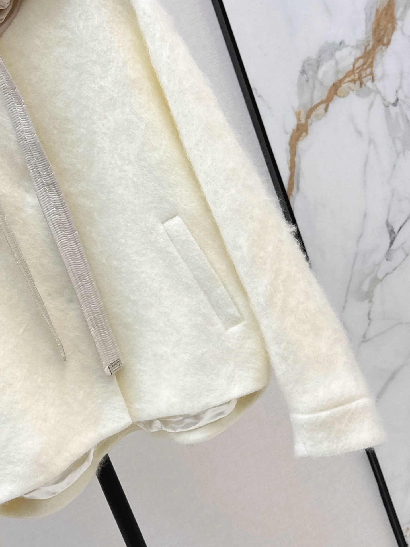 Max 26fw wool hooded jacket