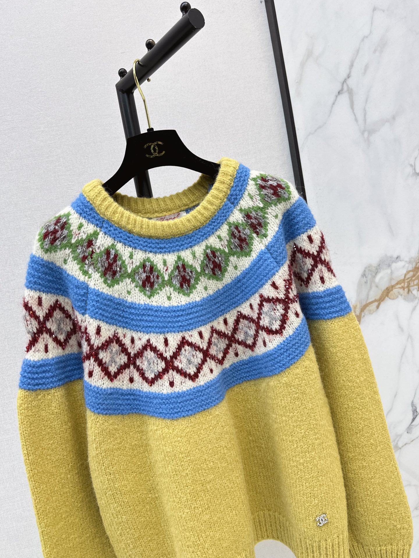 Chan 26fw jacquard sweater