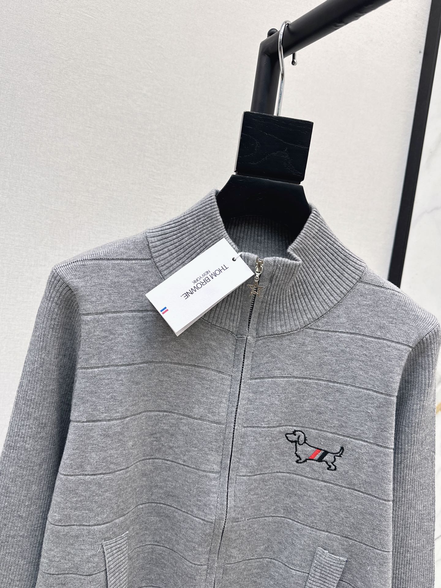 Thom 26fw embroidery knit cardigan