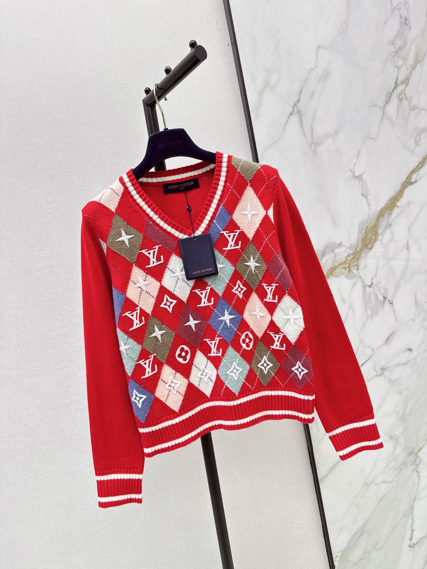 Loui 26fw jacquard knit sweater