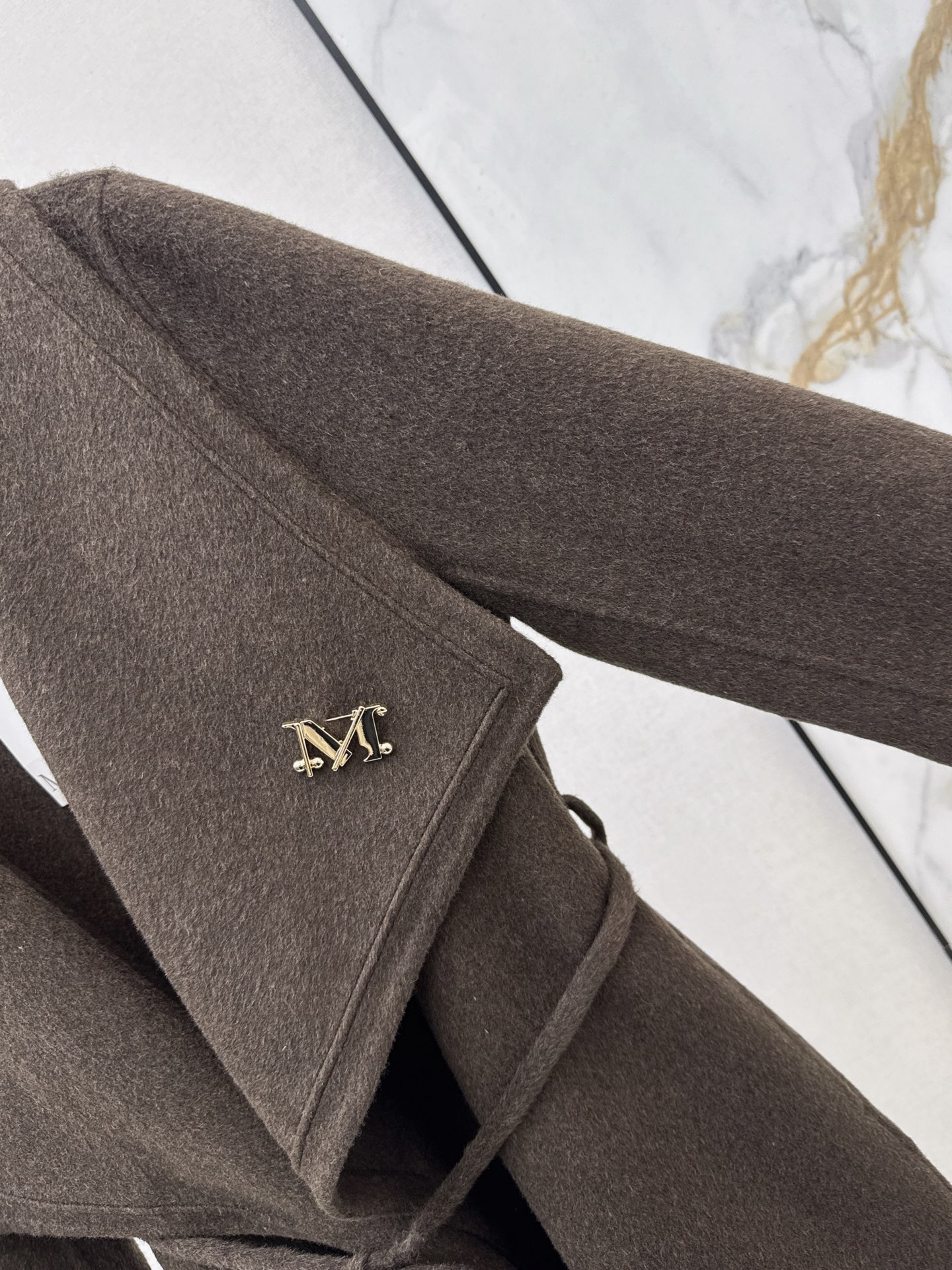 Max 26fw belted woolen overcoats