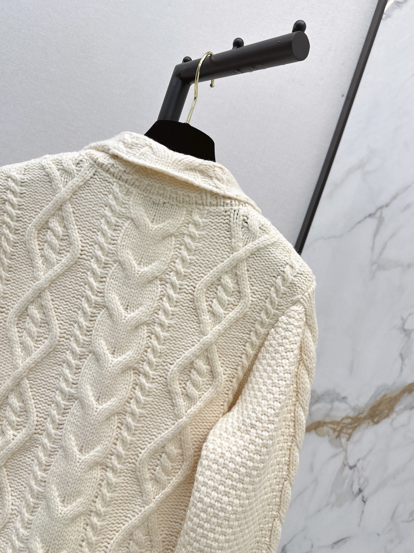 Chan 26fw reffule knit cardigan