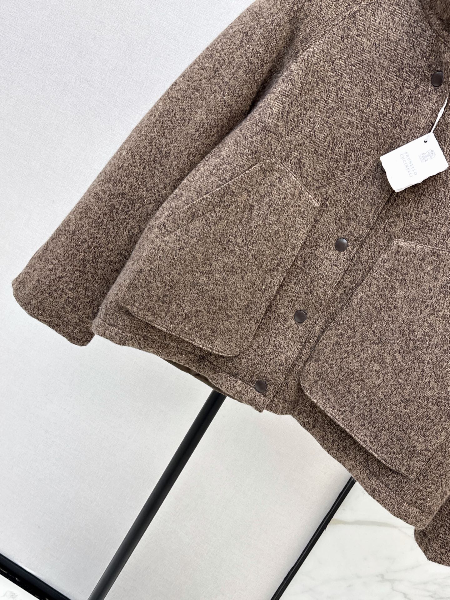 Brun 26fw cashmere reversible down jacket