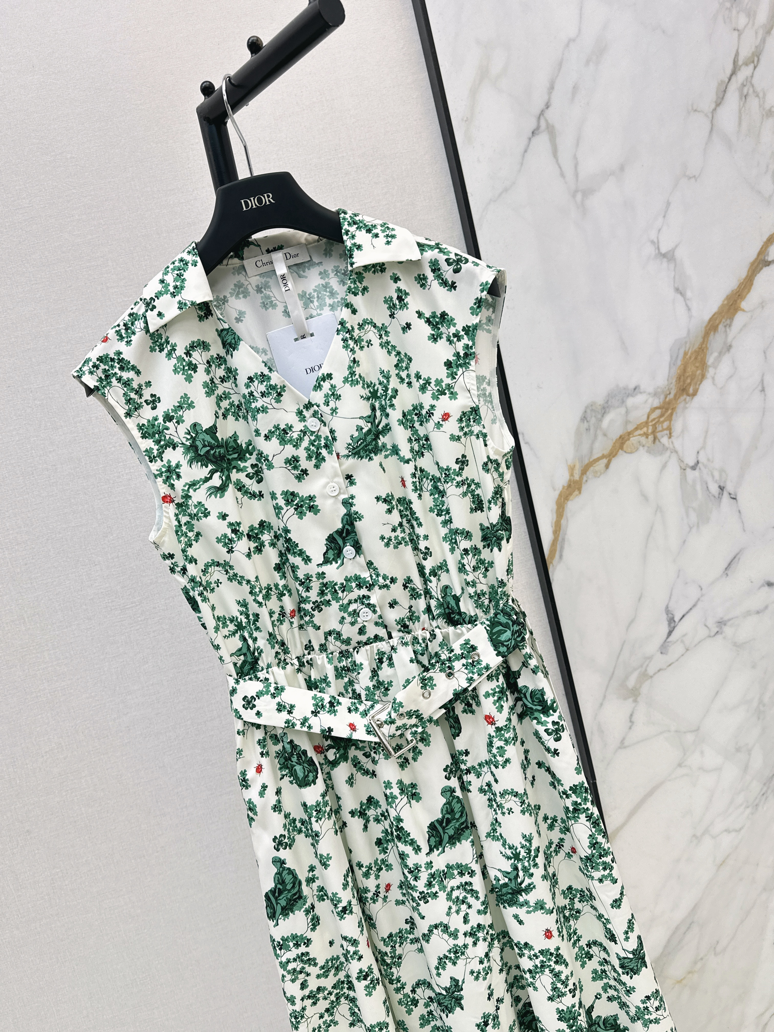 CD 26ss sleeveless print dress