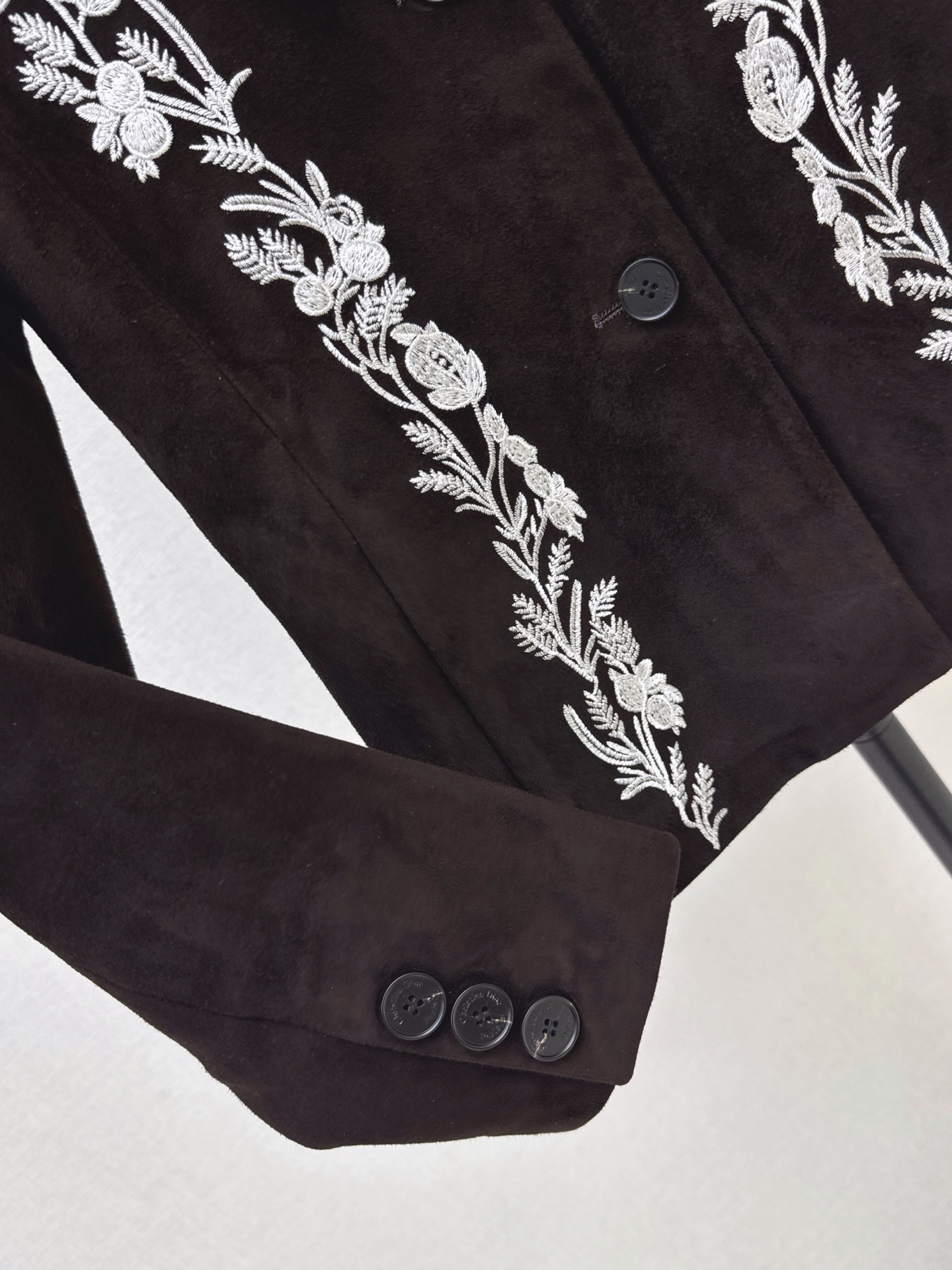 CD 26fw suede fleece embroidery blazer