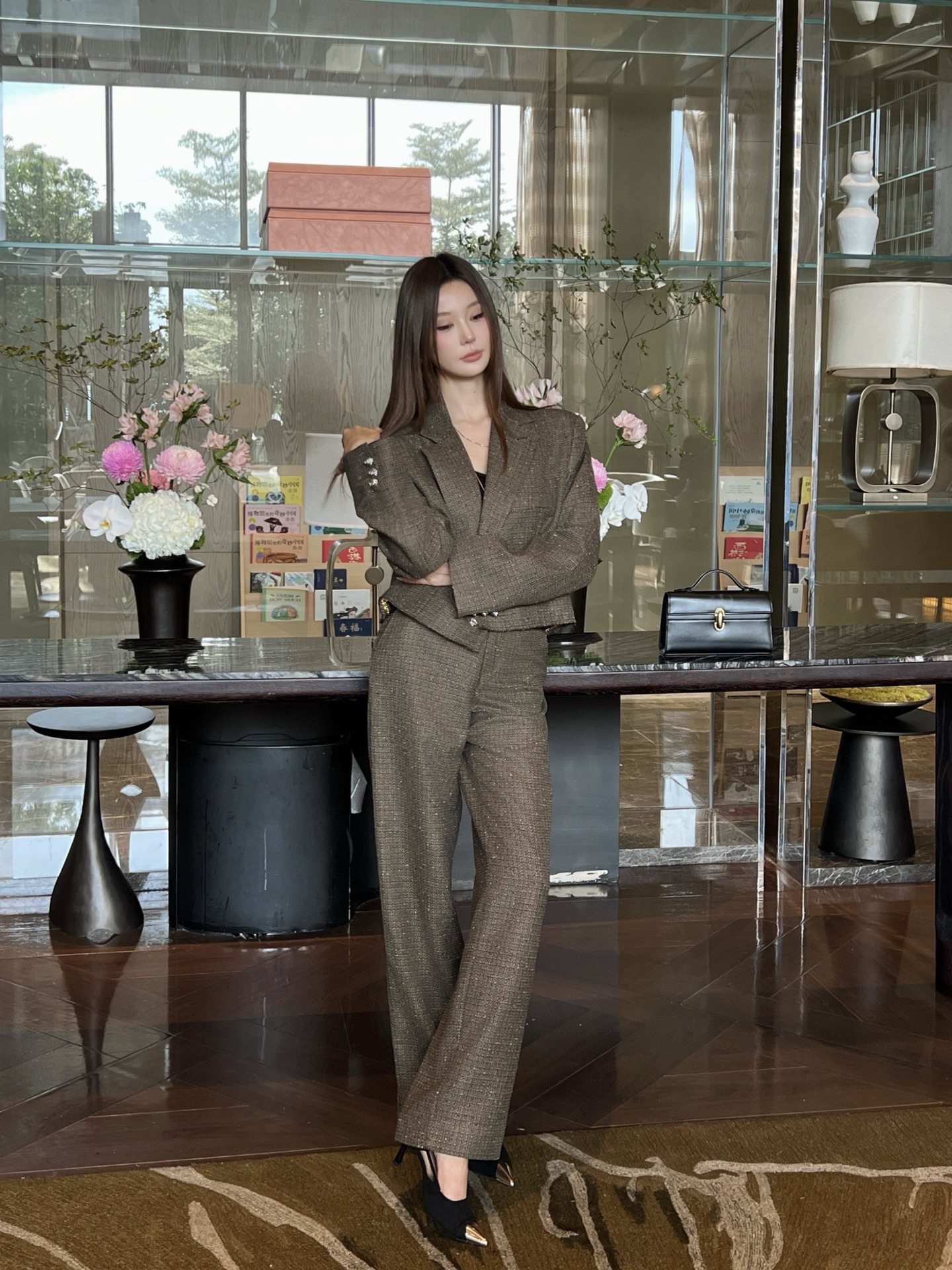 Chan 26fw woven suit pants
