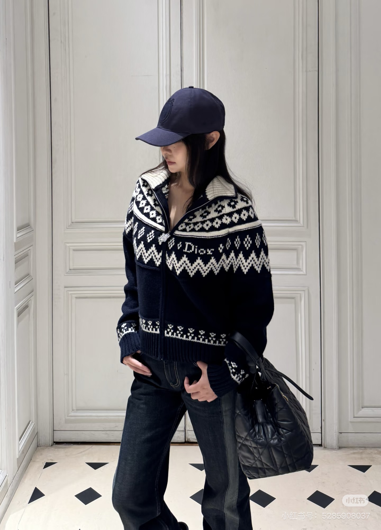 CD 26fw fair isle knit jacket